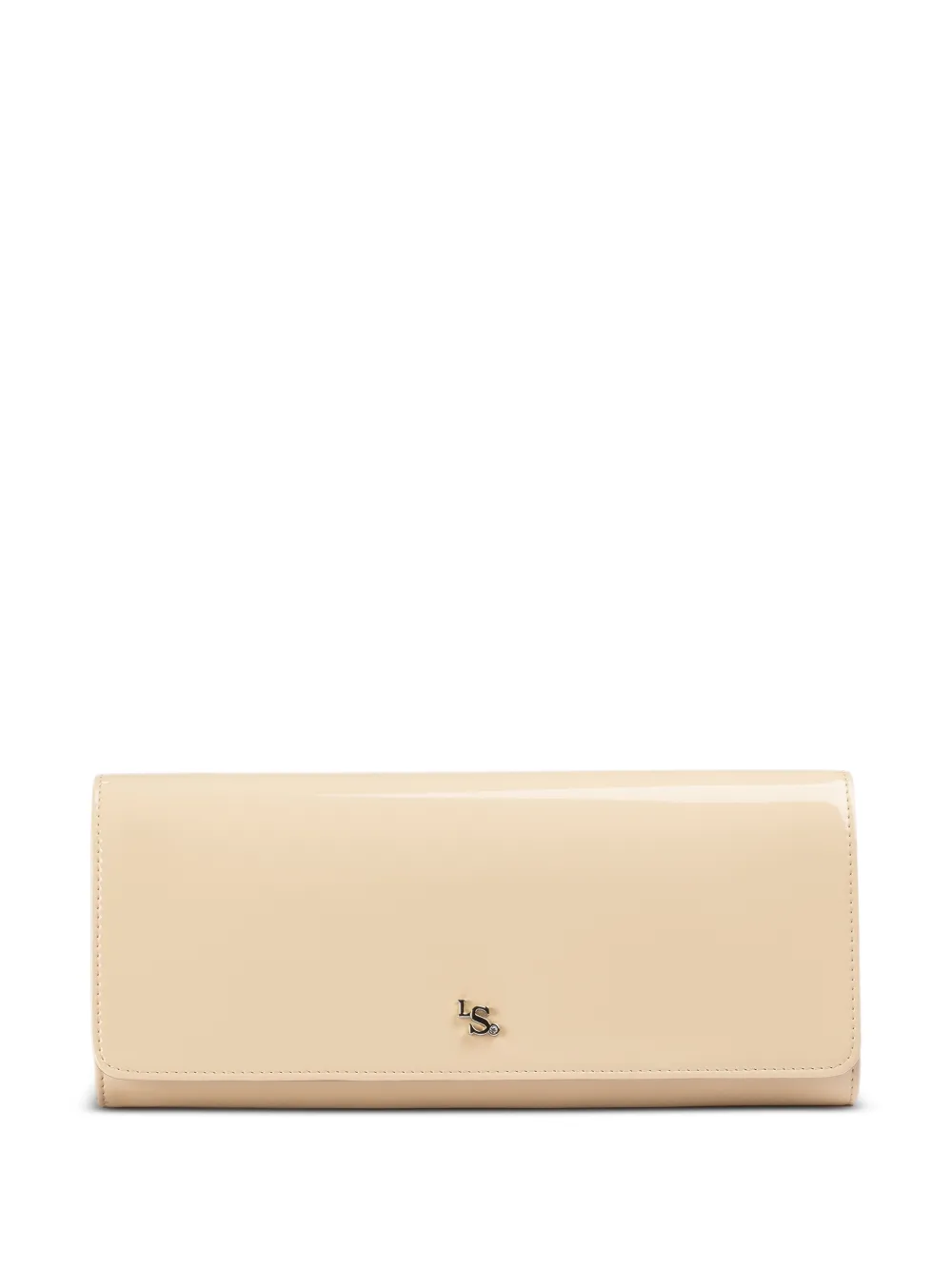 Le Silla logo-plaque clutch bag - Toni neutri