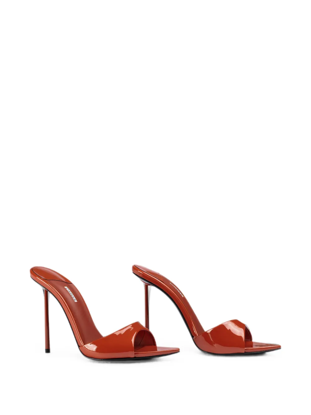 Le Silla Bella lakleren sandalen Oranje
