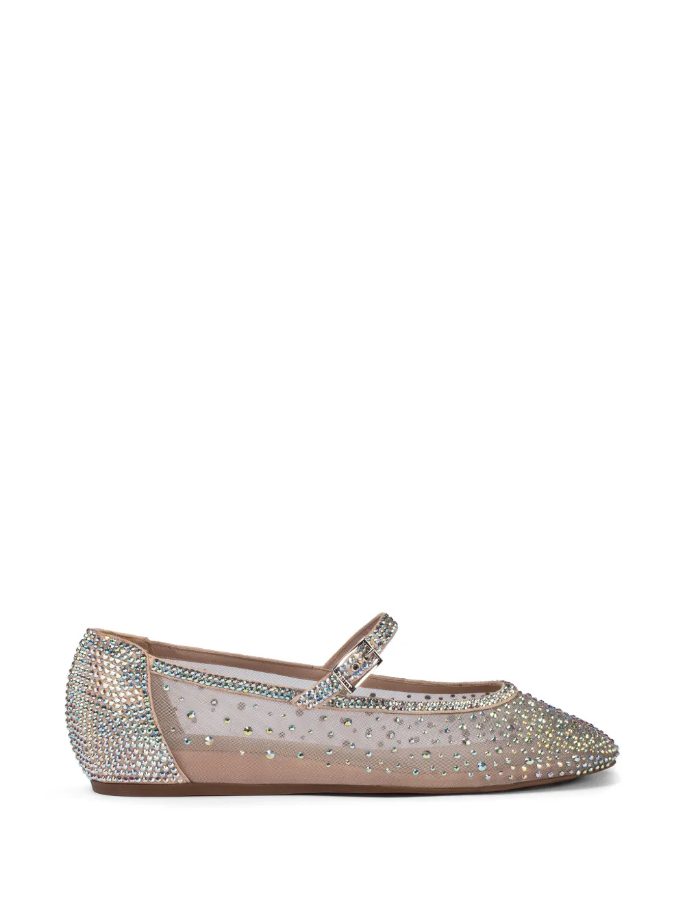Le Silla Ballerine Nicole con decorazione di cristalli - Toni neutri
