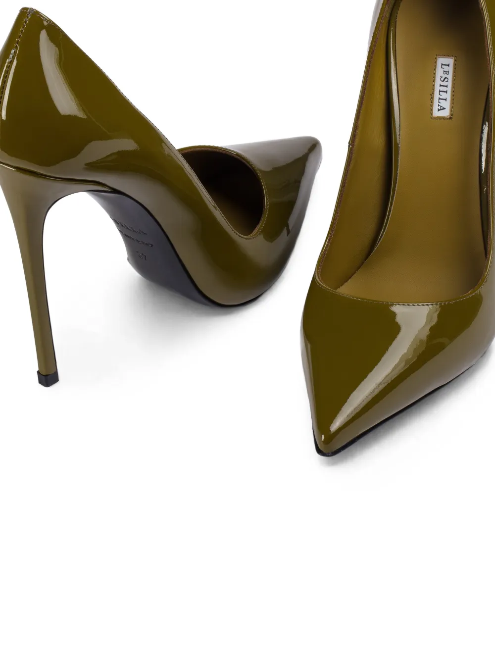 Le Silla Eva leather pumps Groen