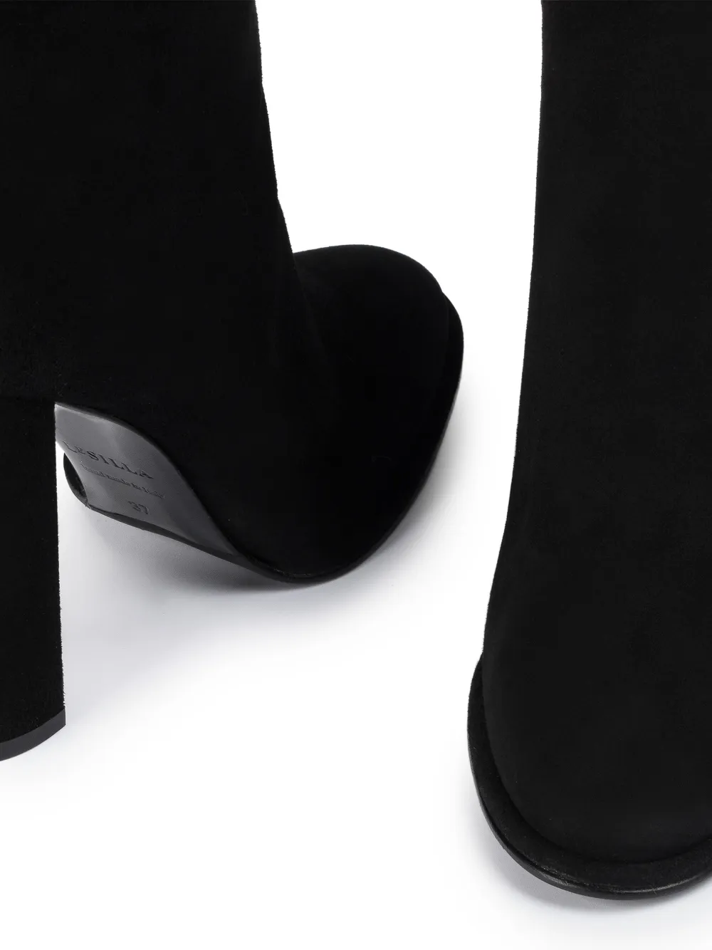 Le Silla Elsa suède knielaarzen Zwart