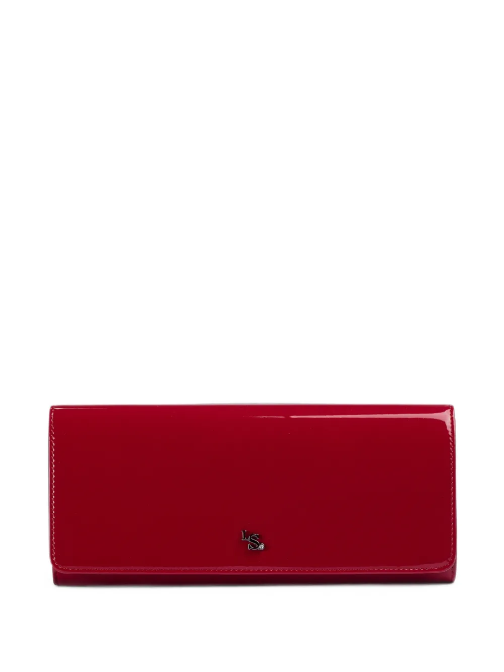 Le Silla patent-finish clutch bag - Rosso