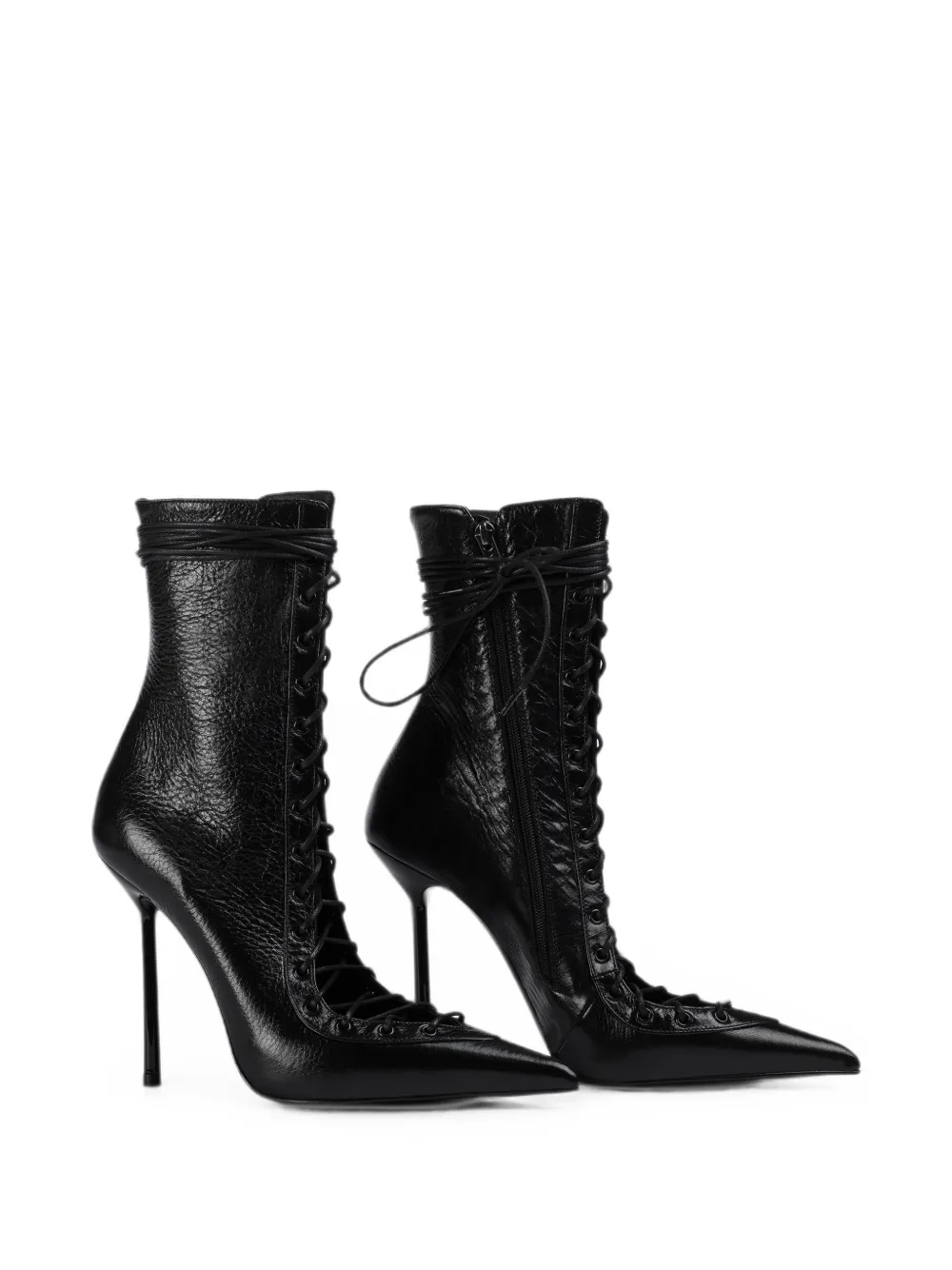 Le Silla Colette lace-up ankle boots Zwart