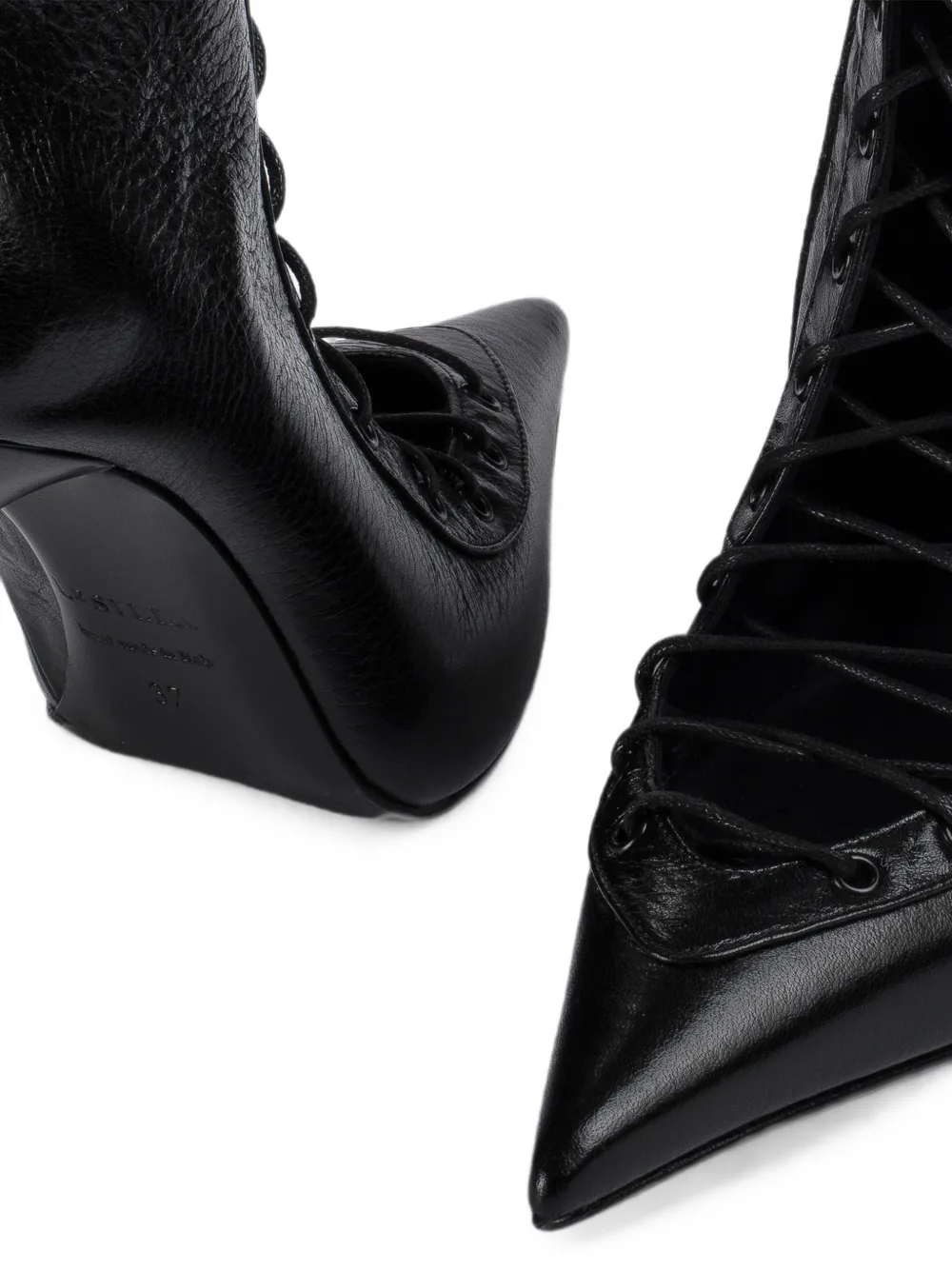 Le Silla Colette lace-up ankle boots Zwart