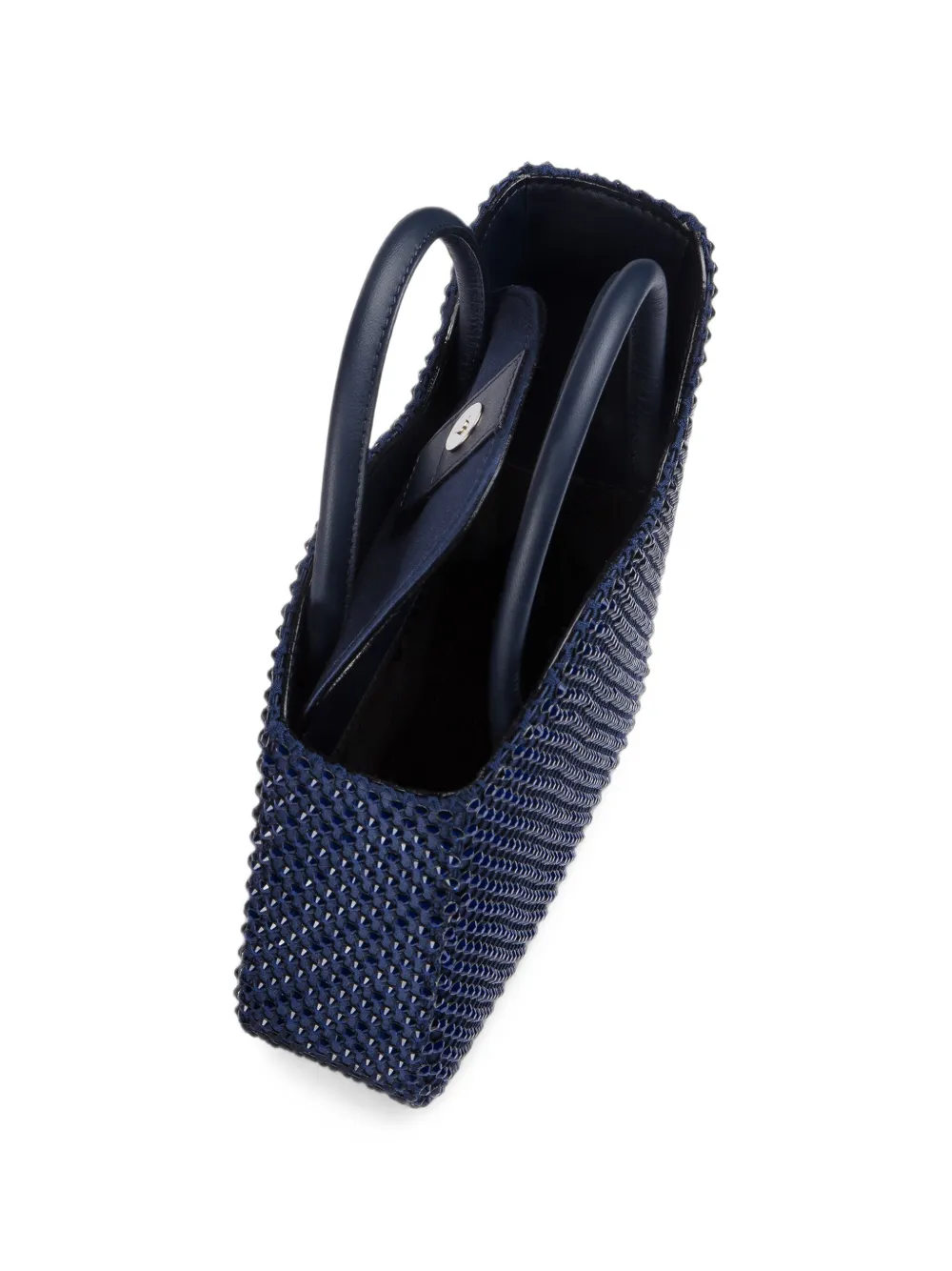 Le Silla Ivy shopper verfraaid met kristallen Blauw