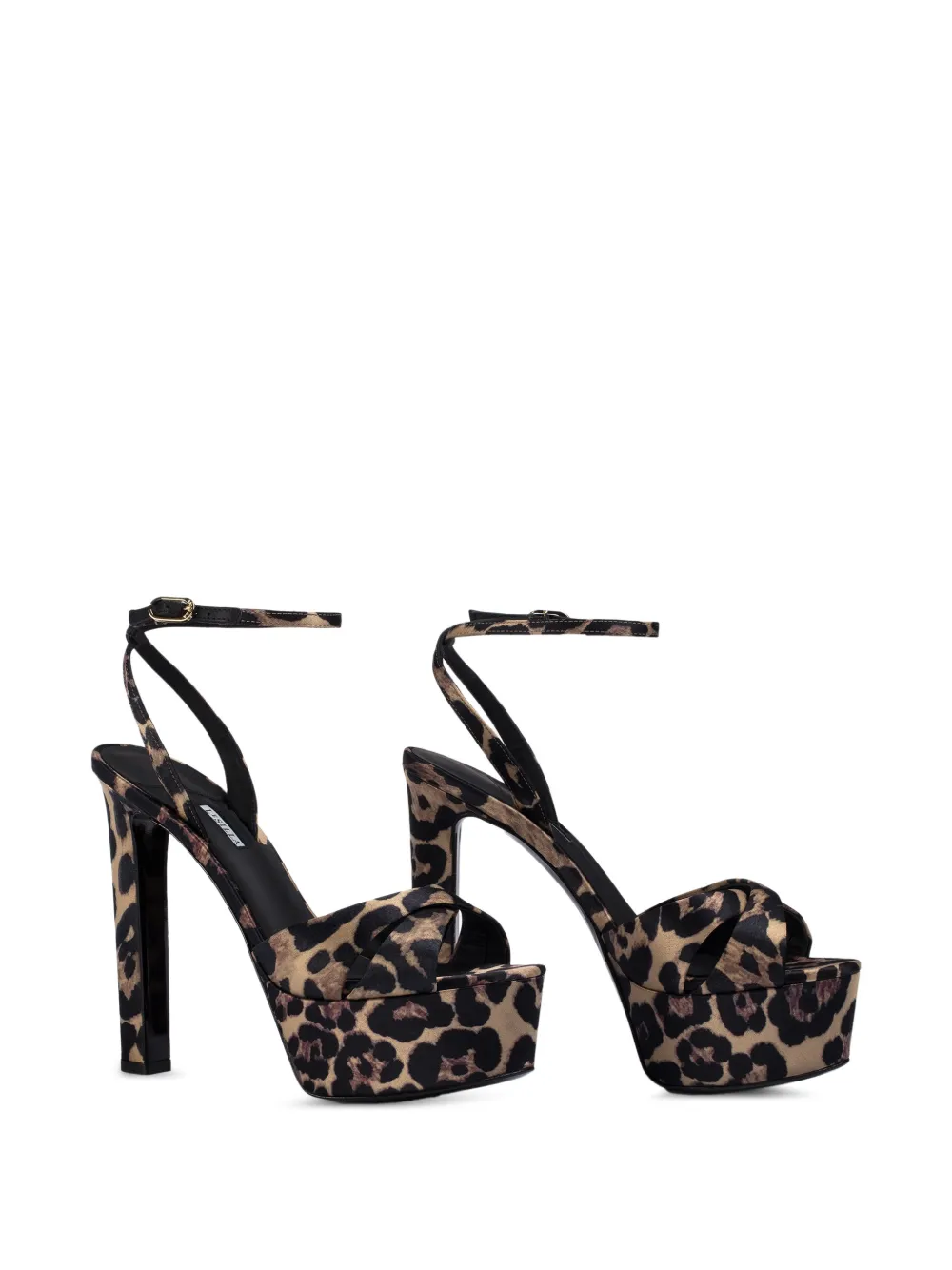 Le Silla Odette leopard-print sandals Beige