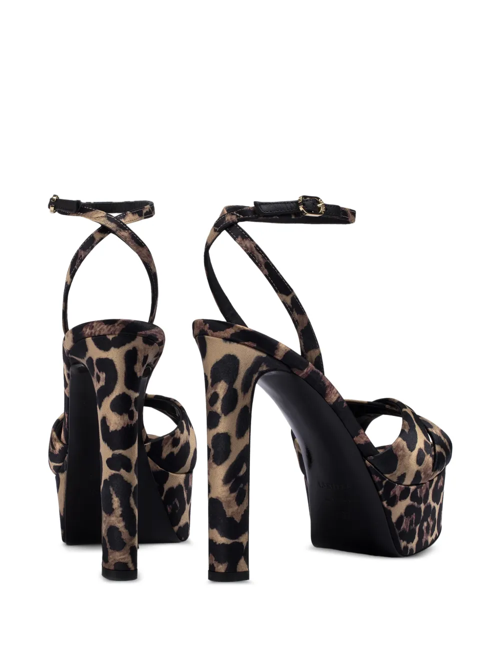 Le Silla Odette leopard-print sandals Beige