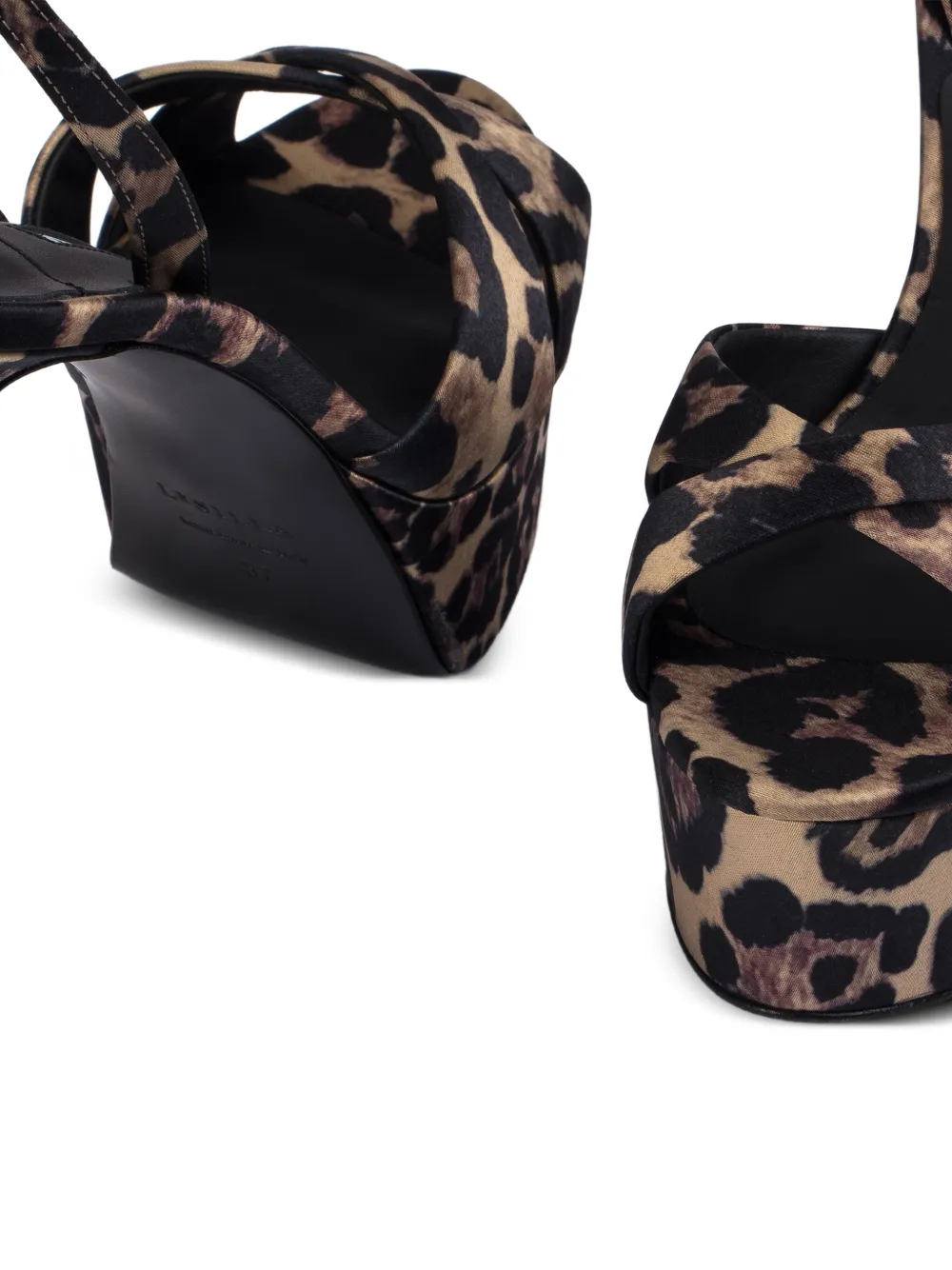 Le Silla Odette leopard-print sandals Beige