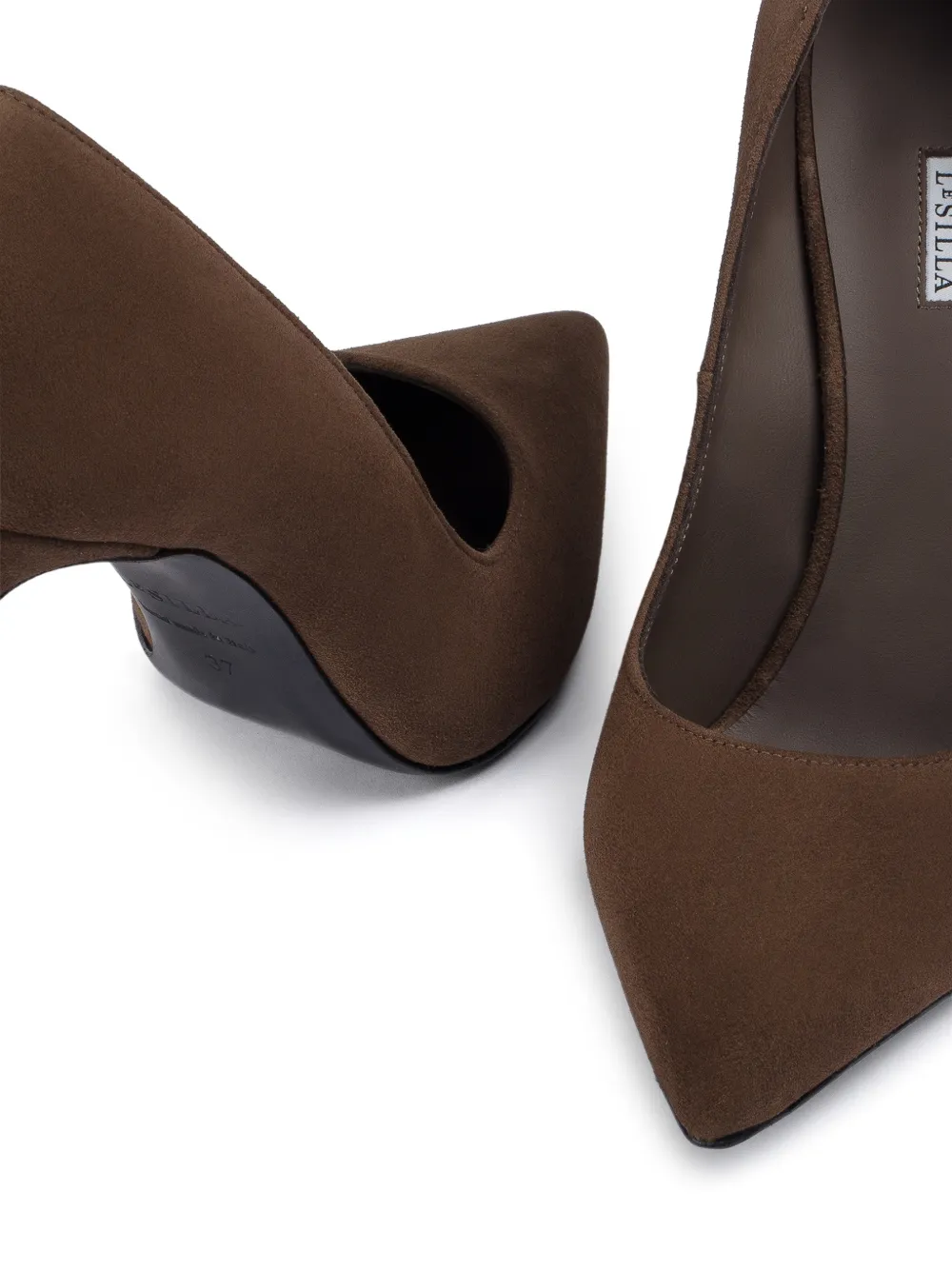 Le Silla Eva suède pumps Bruin