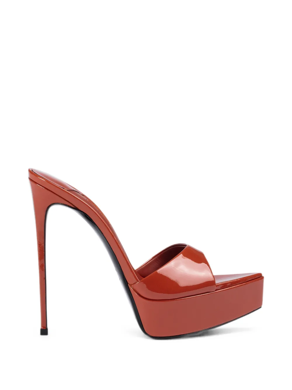 Le Silla Uma patent-finish sandals - Rosso
