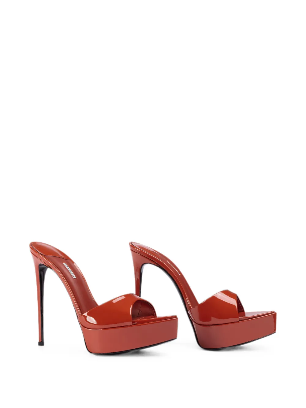 Le Silla Uma sandalen met lakleren afwerking Rood