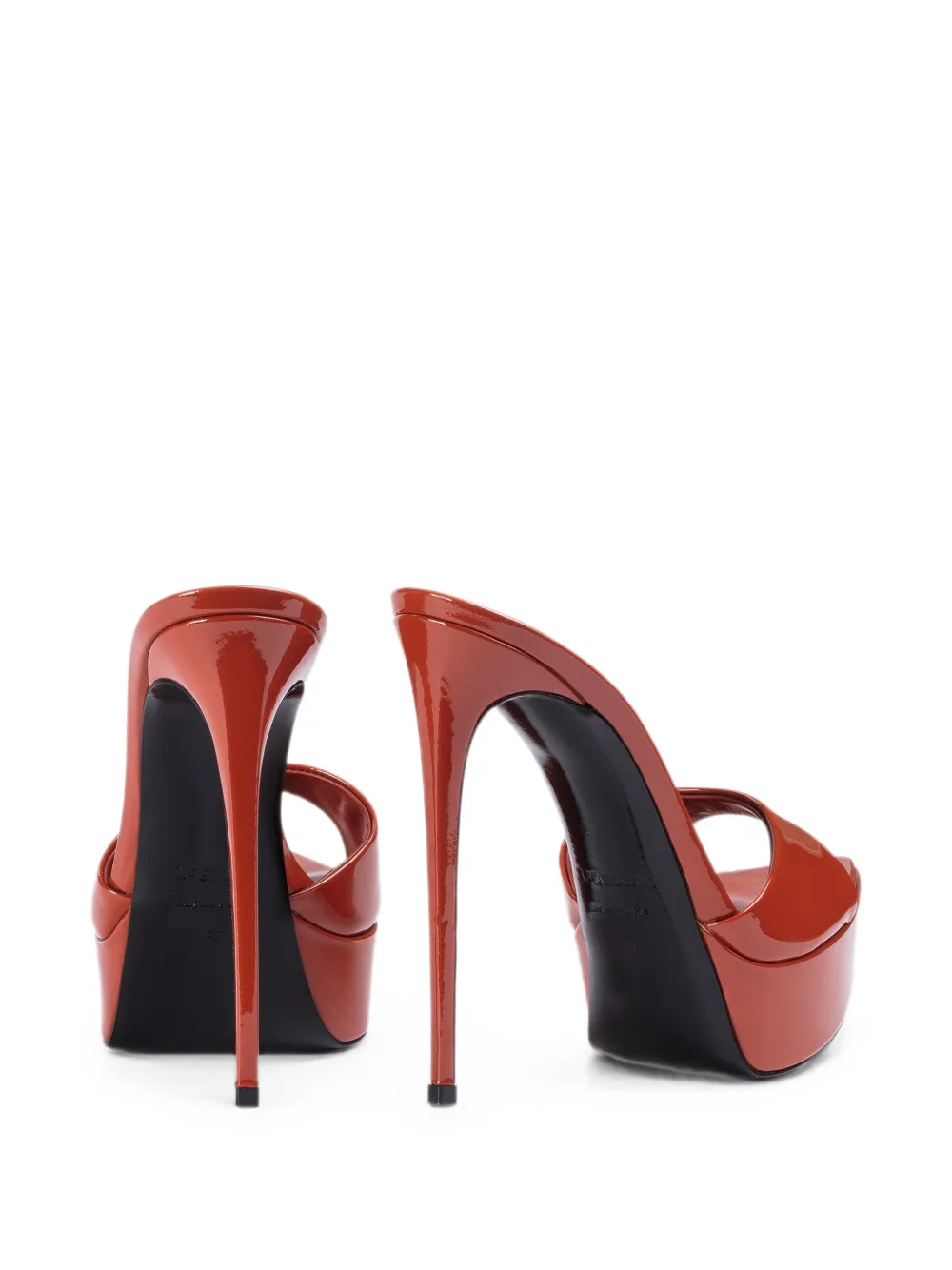 Le Silla Uma sandalen met lakleren afwerking Rood