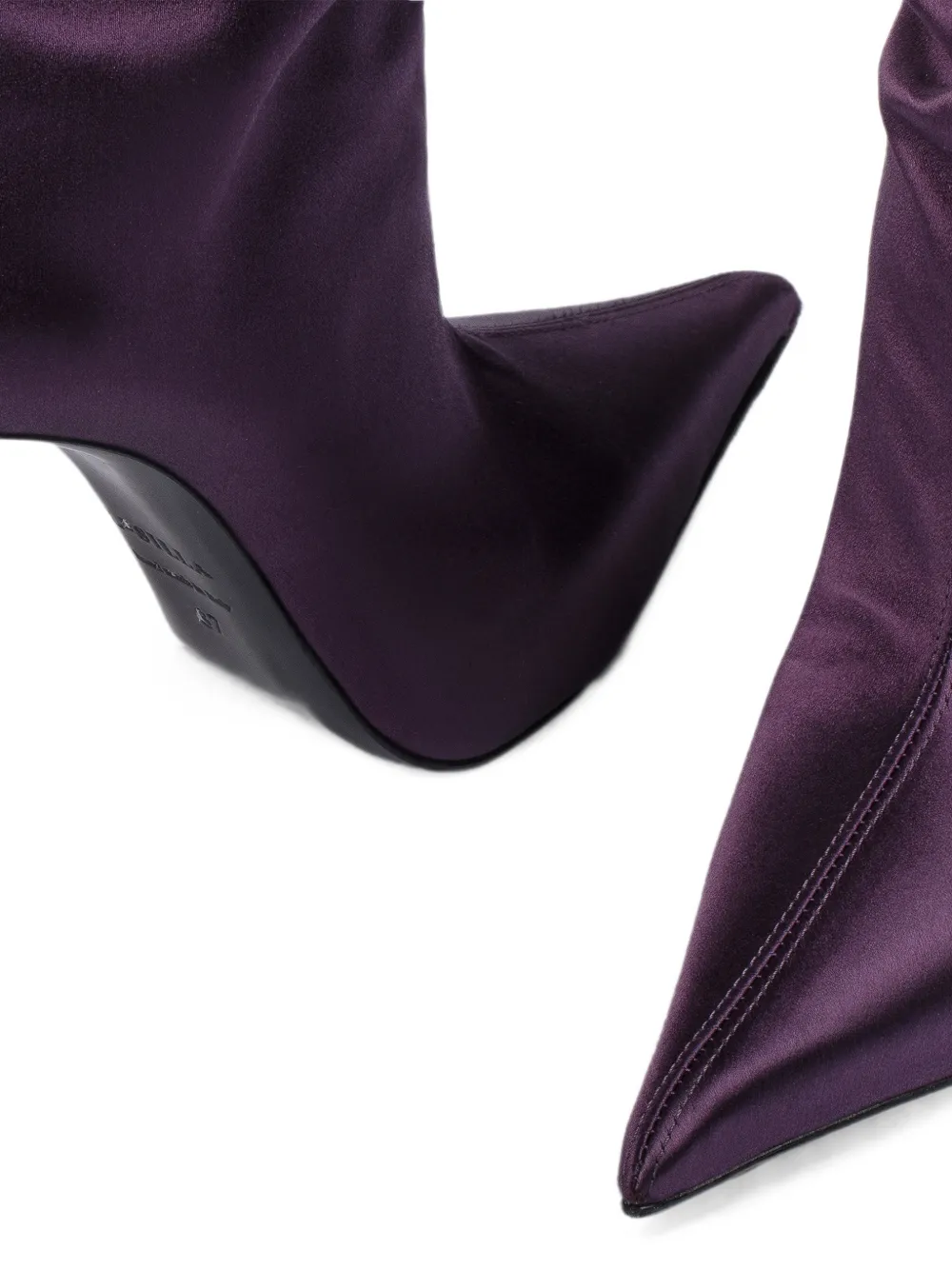 Le Silla Amelia pointed-toe boots Paars