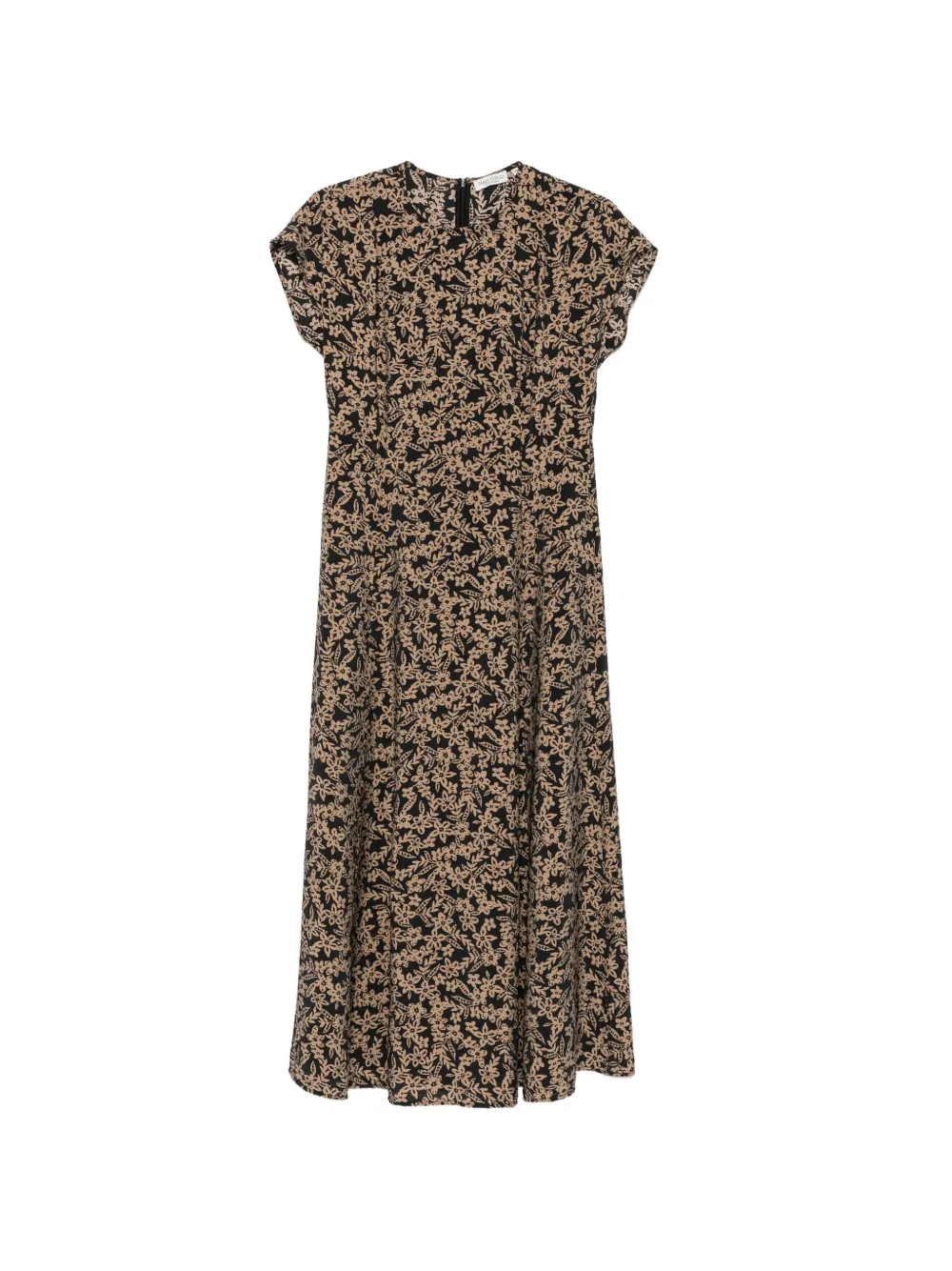 Marc O'Polo floral-print cap-sleeve dress - Blu