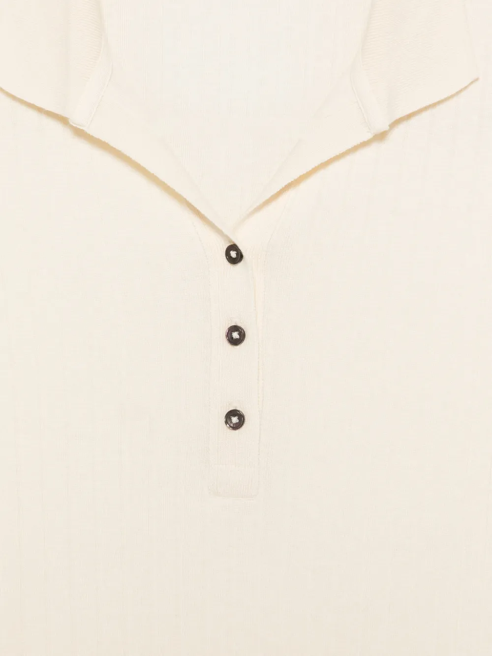 Marc O'Polo Ribgebreid poloshirt Beige