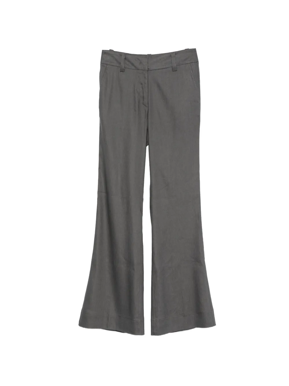 Marc O'Polo belt-loop flared trousers - Grigio