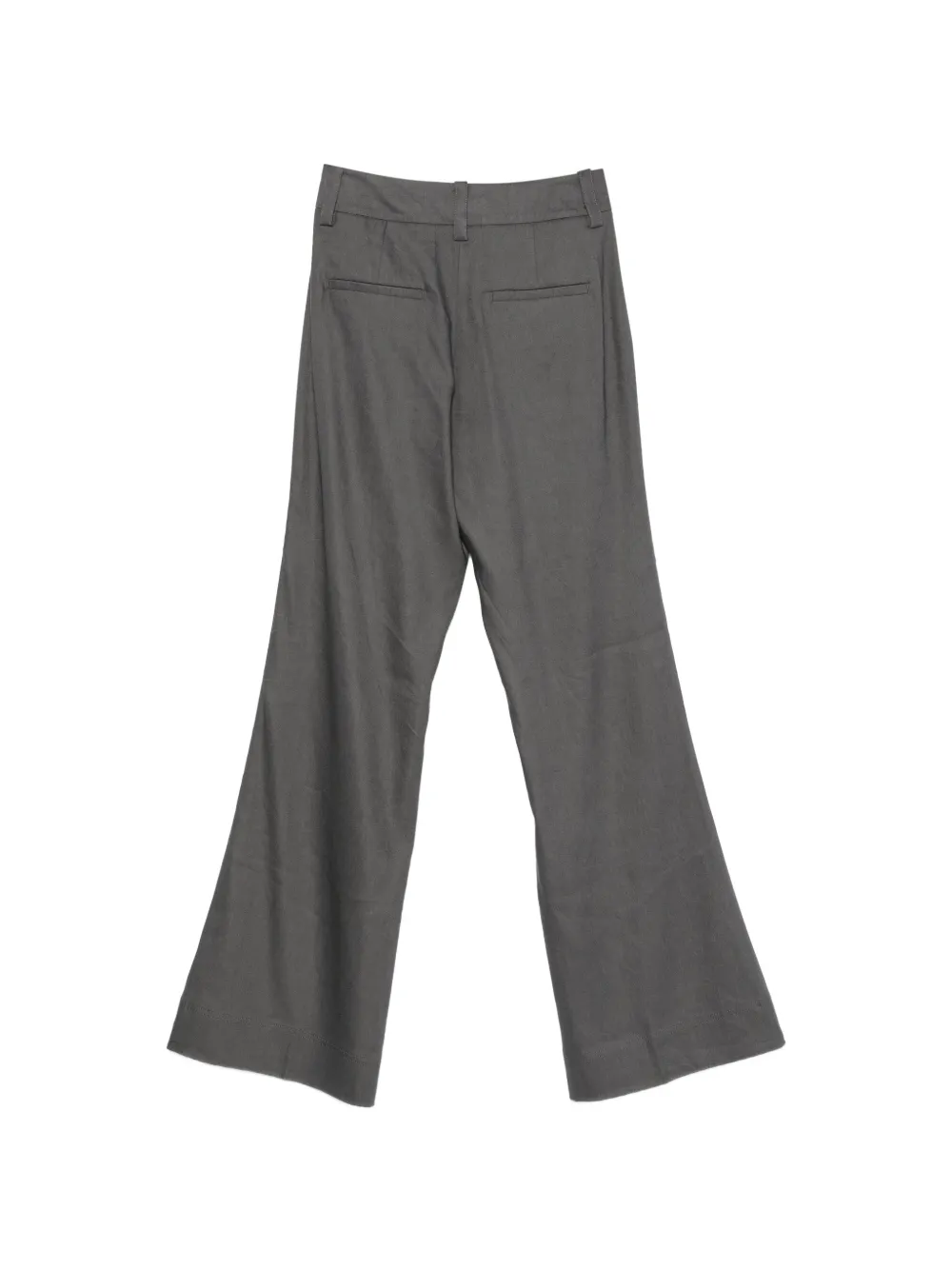 Marc O'Polo Flared broek met riemlus Grijs