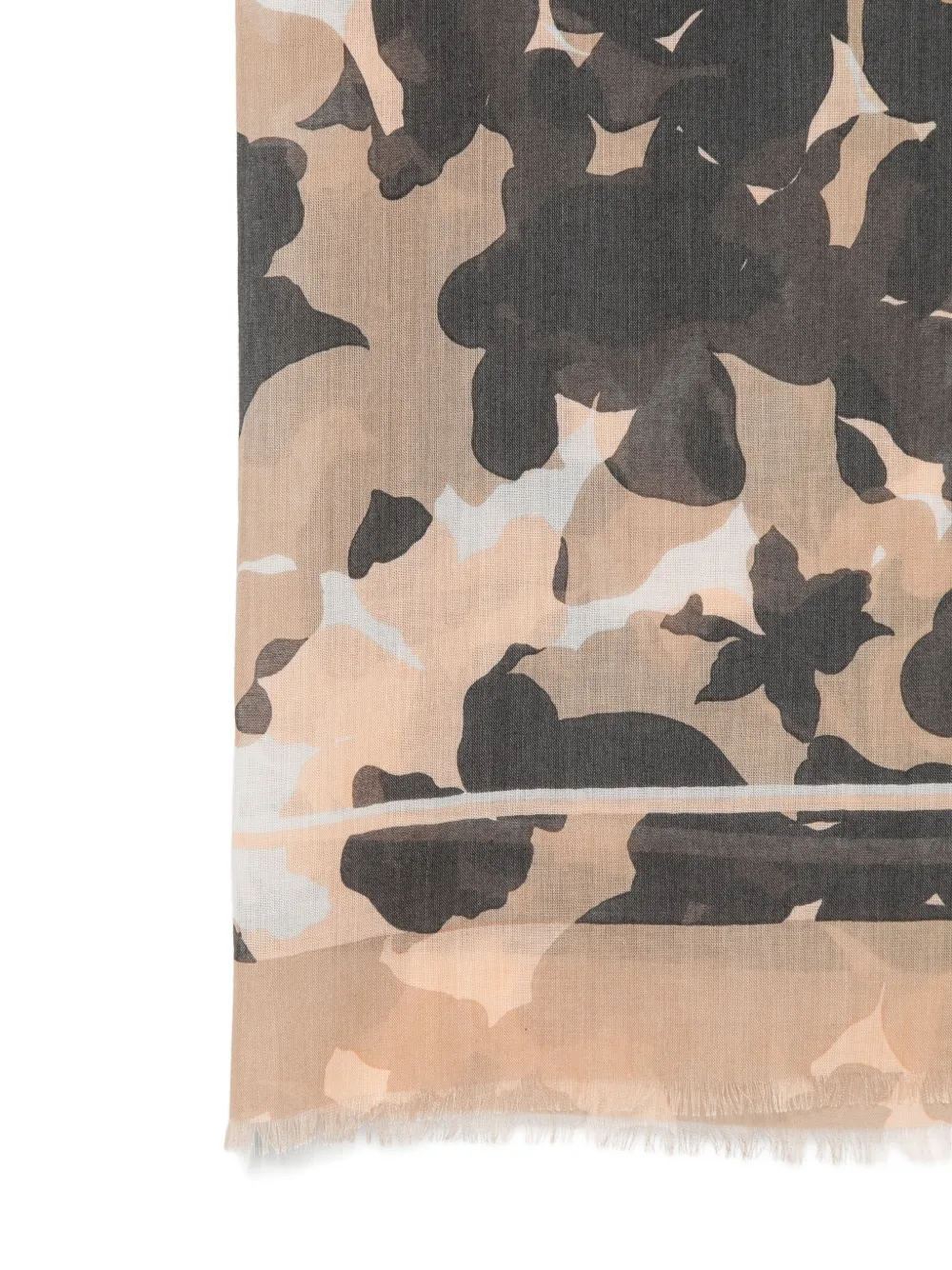Marc O'Polo Sjaal met bloemenprint Beige