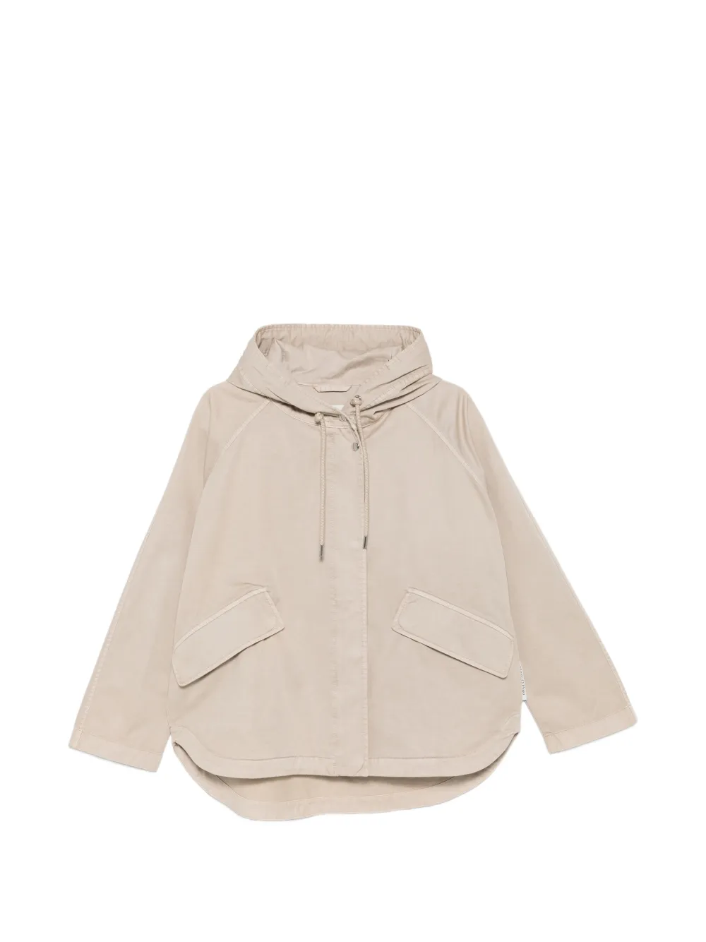 Marc O'Polo hooded raglan-sleeve jacket - Toni neutri