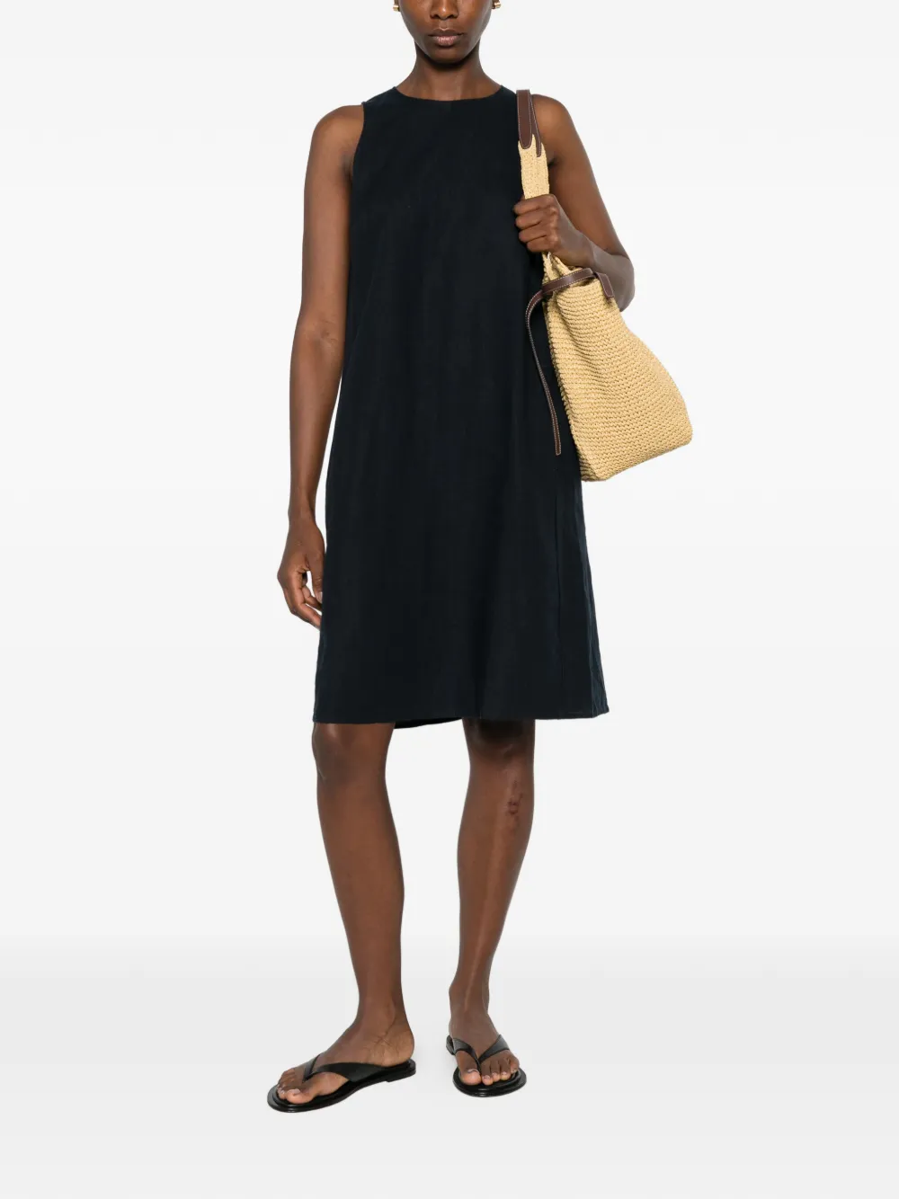 Marc O'Polo Mouwloze midi-jurk Blauw