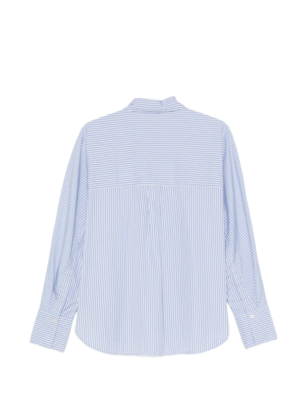 Marc O'Polo shirt met verticale streep en borstzak Blauw