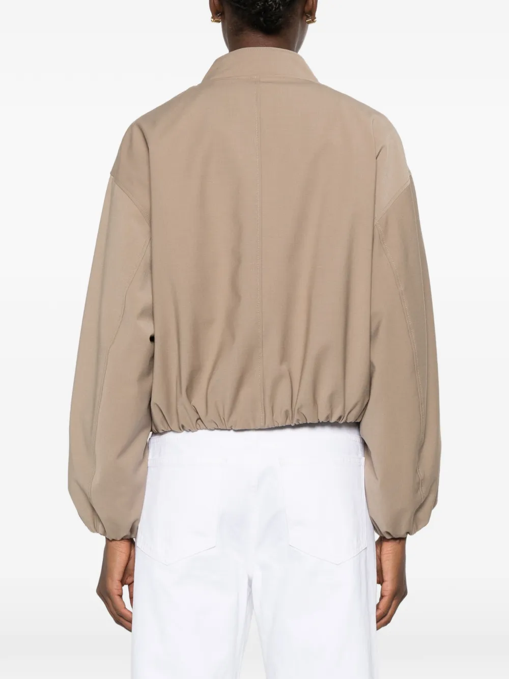 Marc O'Polo Bomberjack met elastische afwerking Bruin