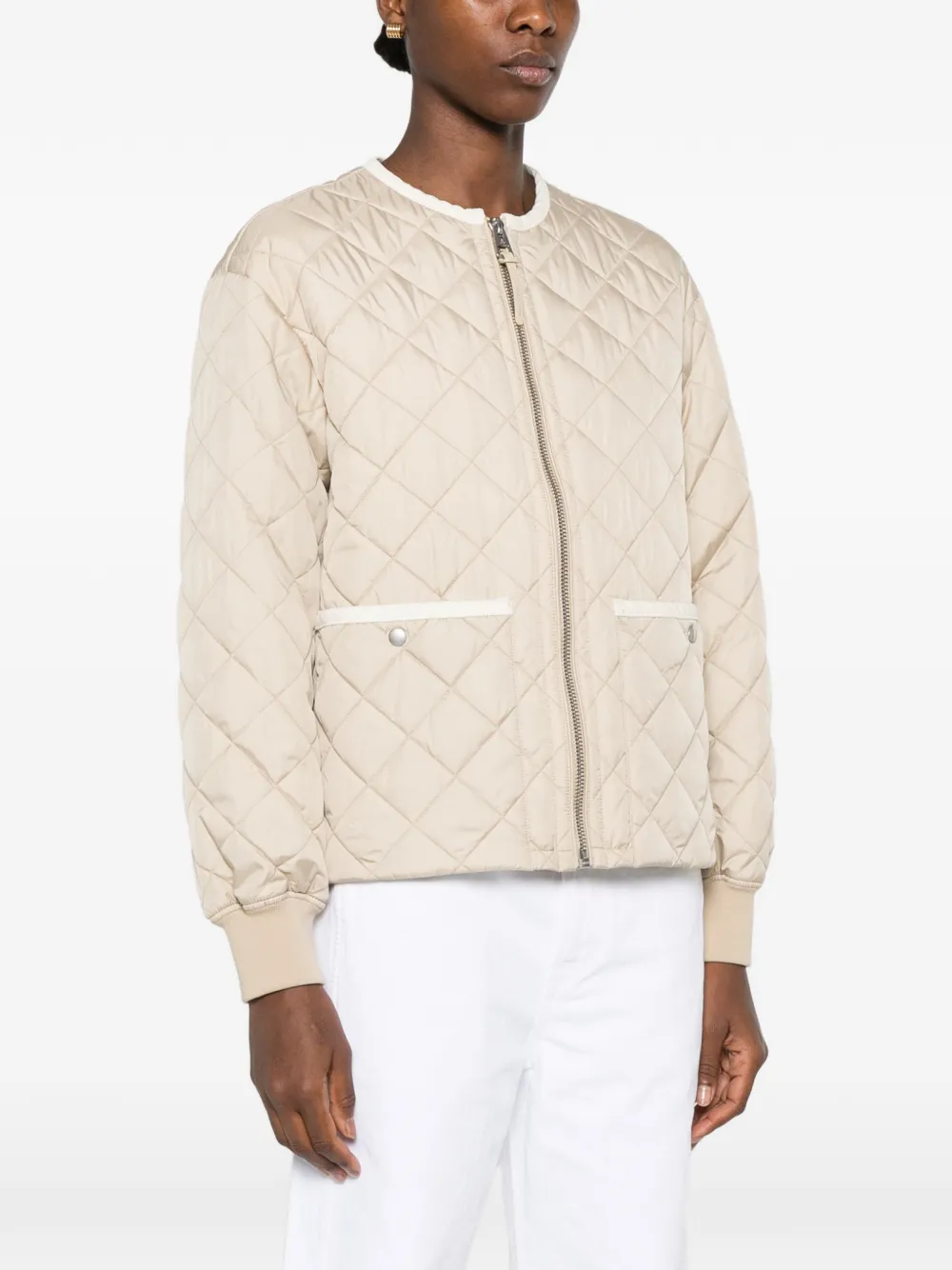 Marc O'Polo Gevoerd jack met capuchon Beige