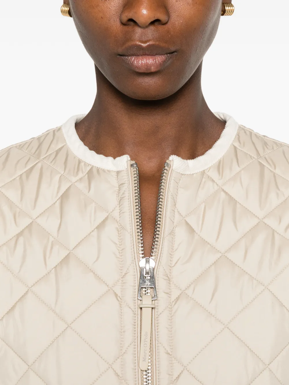 Marc O'Polo Gevoerd jack met capuchon Beige