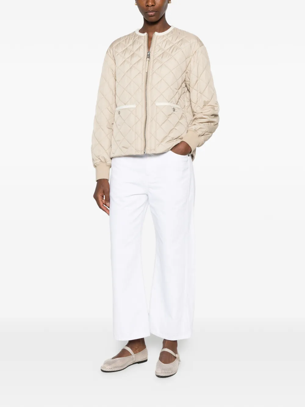 Marc O'Polo Gevoerd jack met capuchon Beige