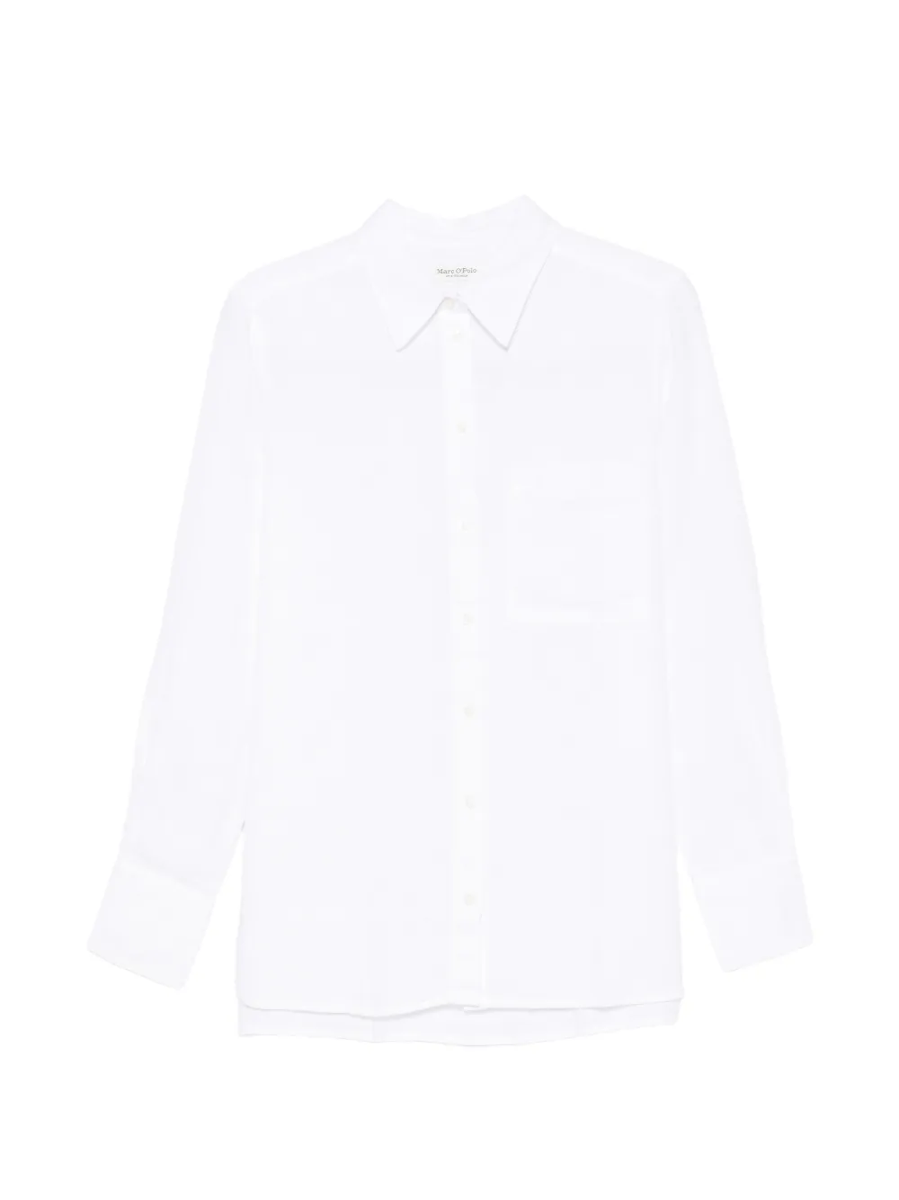 Marc O'Polo chest-pocket long-sleeve shirt - Weiß