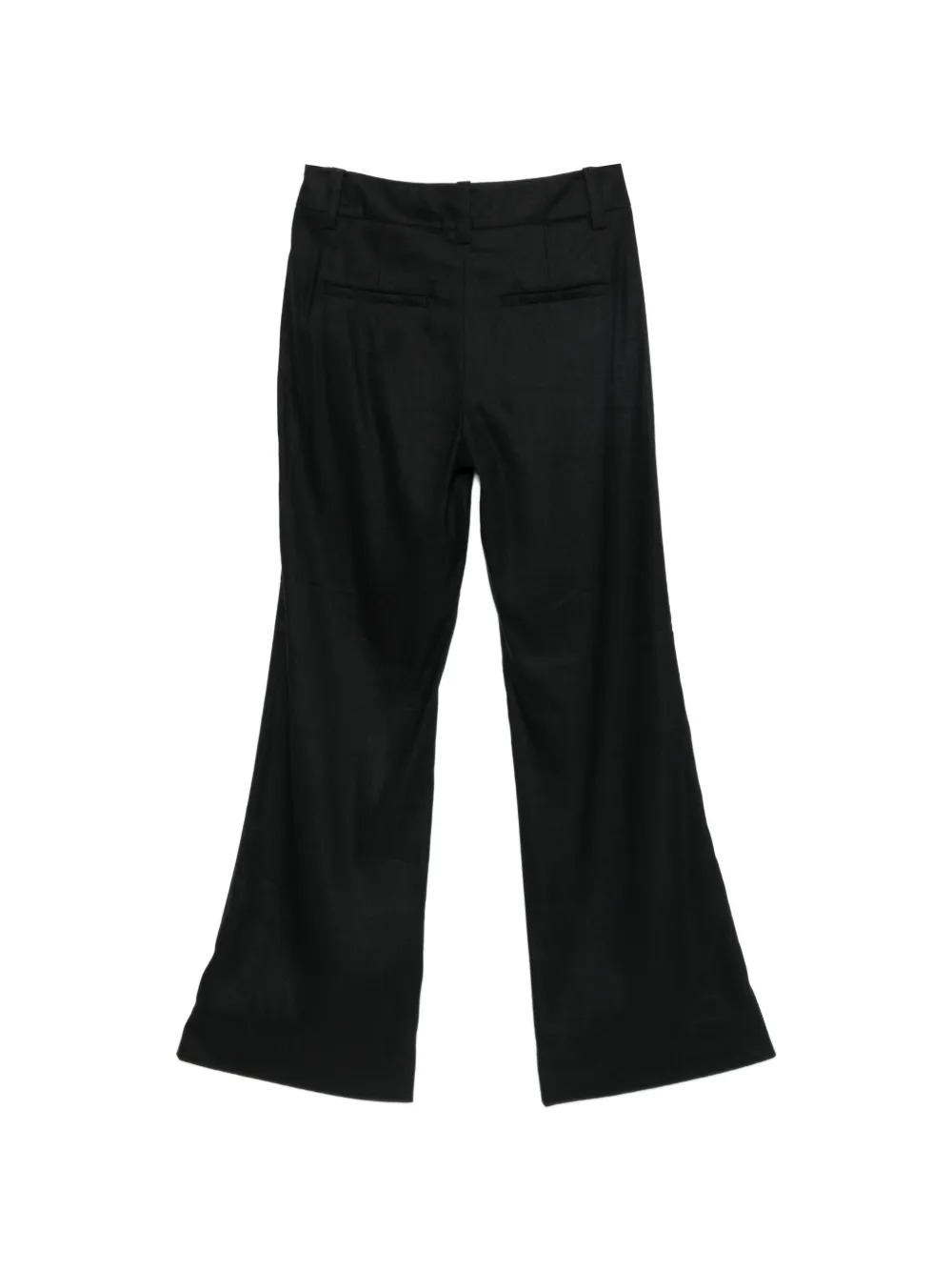 Marc O'Polo Flared broek met riemlus Zwart