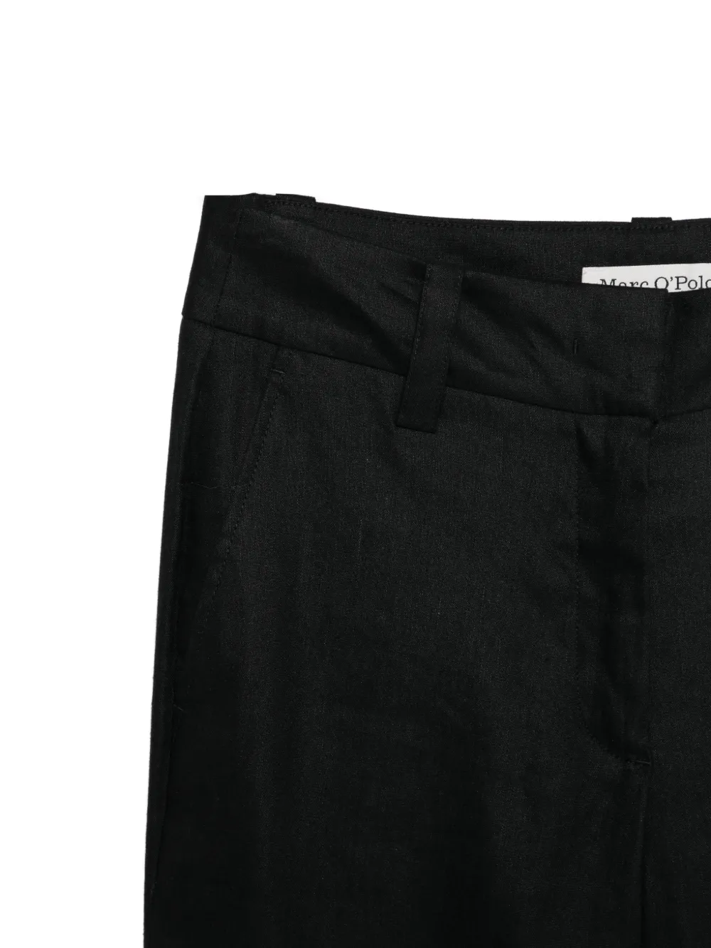 Marc O'Polo Flared broek met riemlus Zwart
