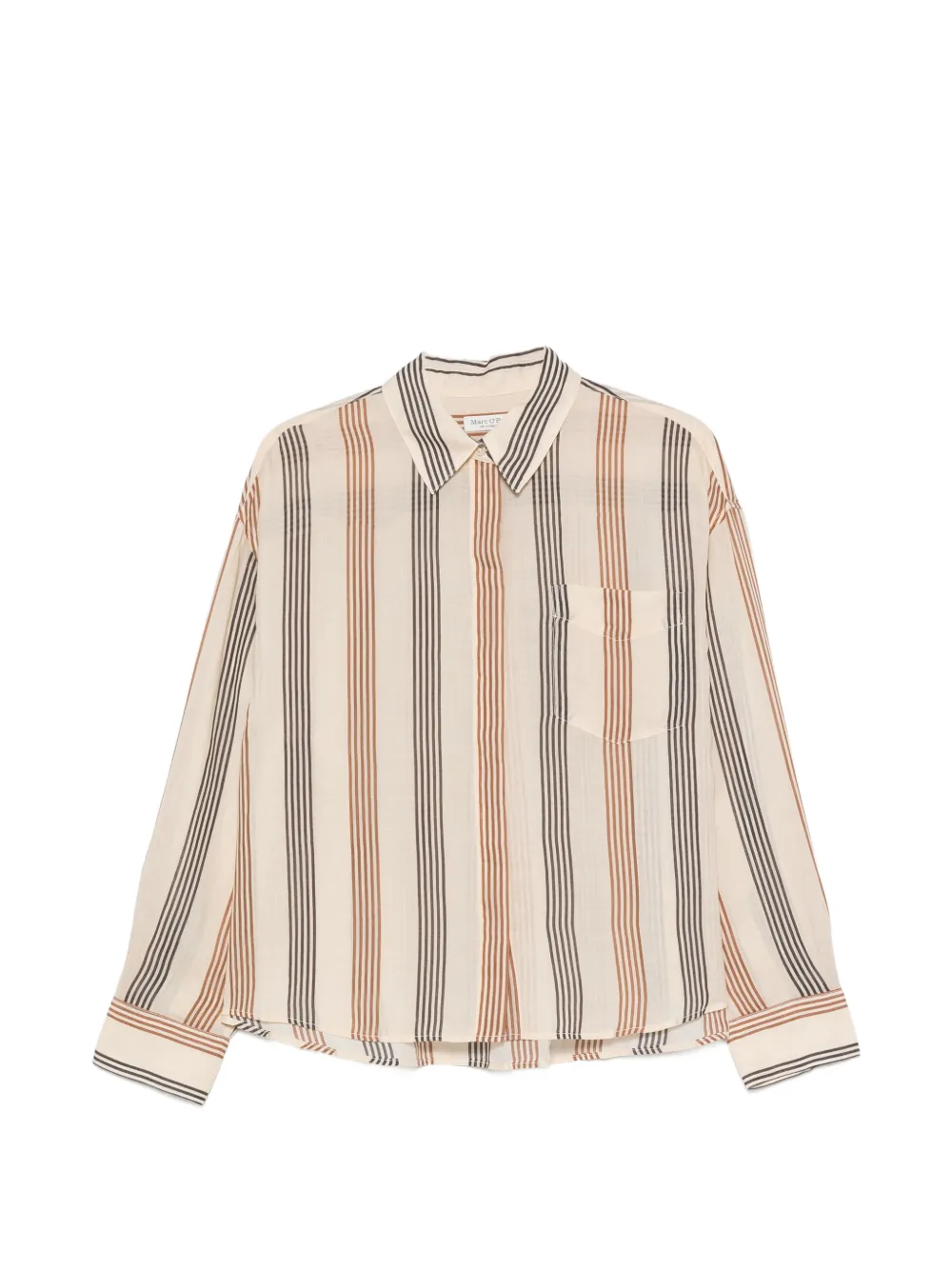 Marc O'Polo vertical-stripe shirt - Toni neutri