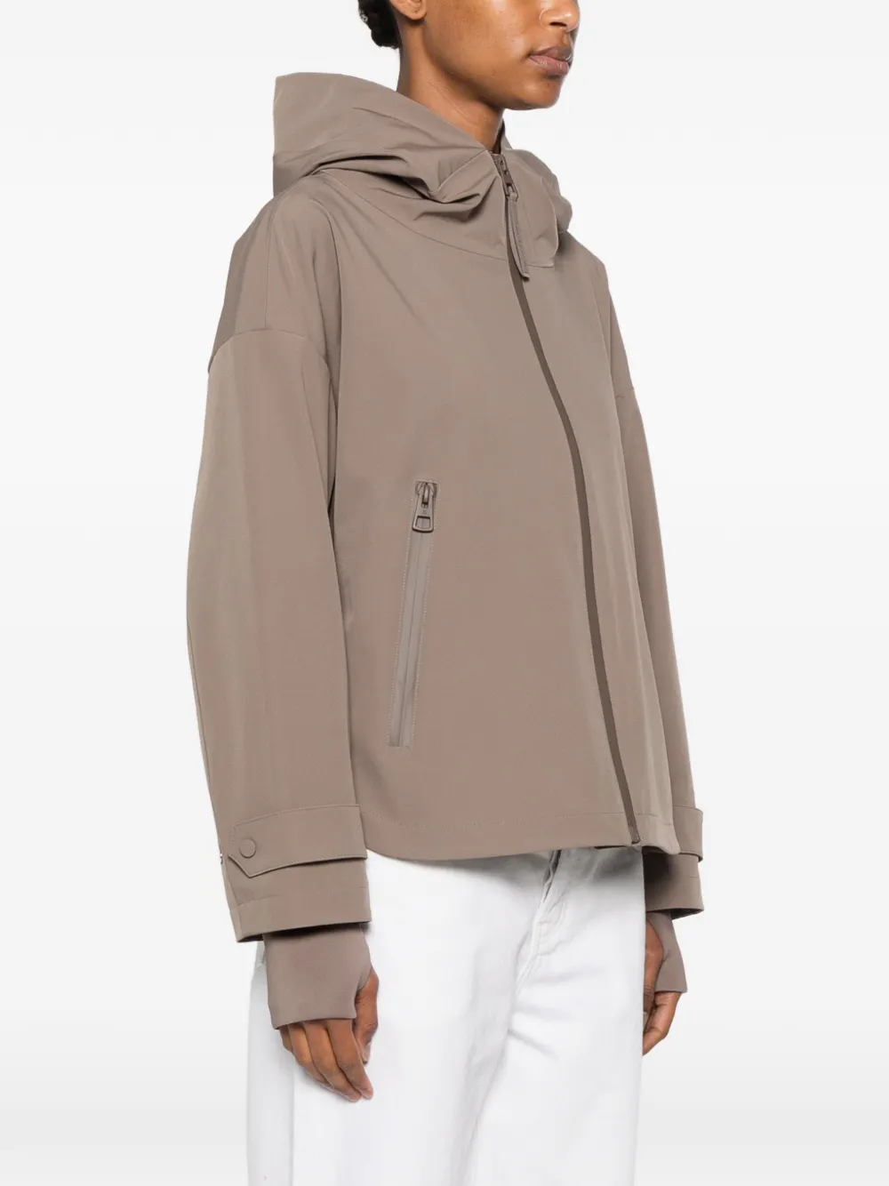 Marc O'Polo Jack met capuchon Bruin