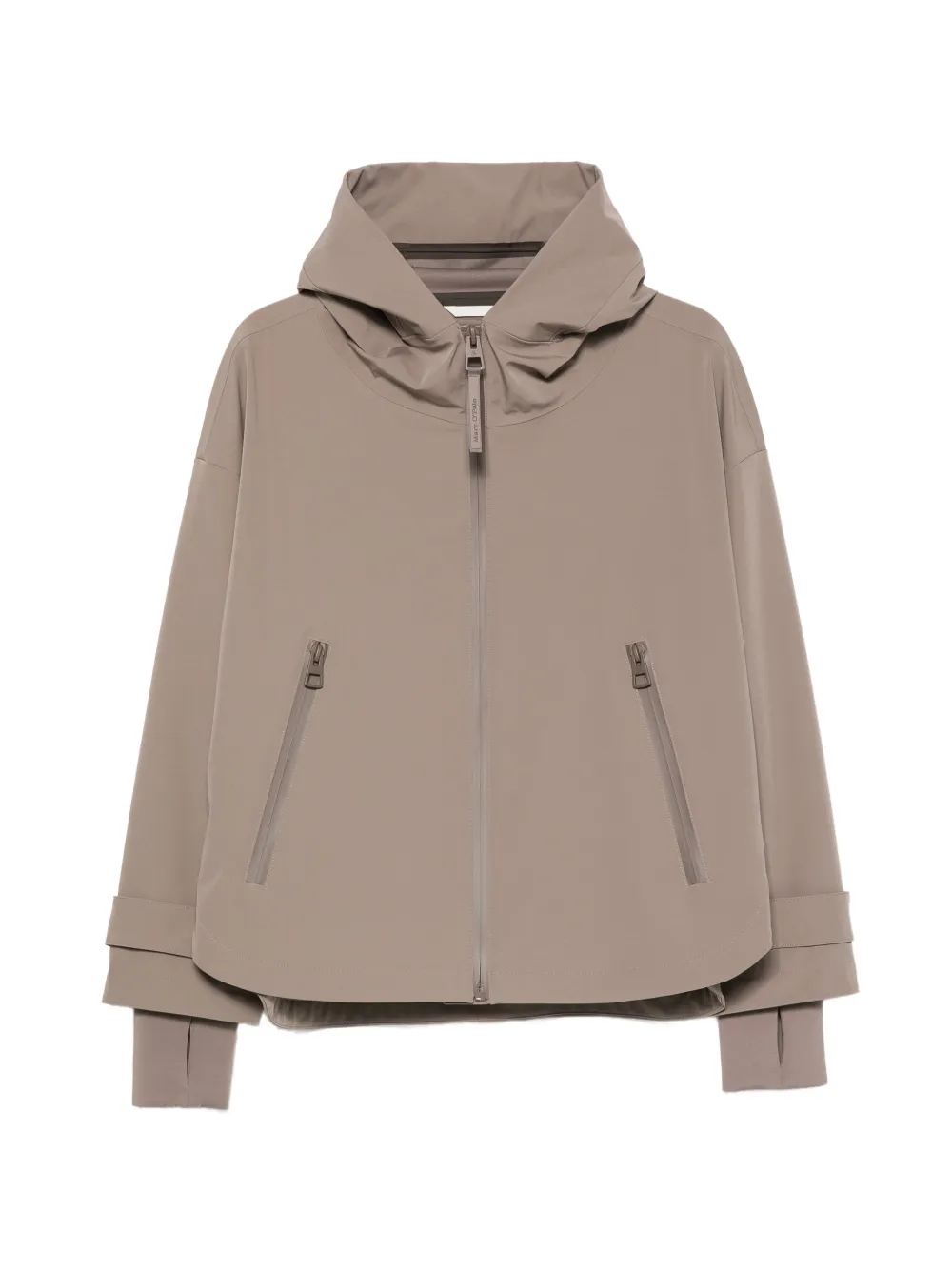Marc O'Polo hooded zip-up jacket - Marrone