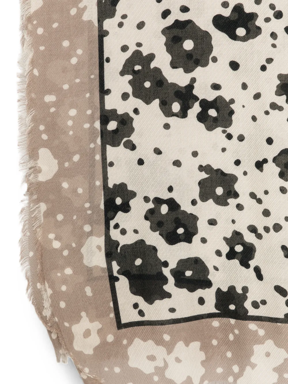 Marc O'Polo Sjaal met bloemenprint Beige