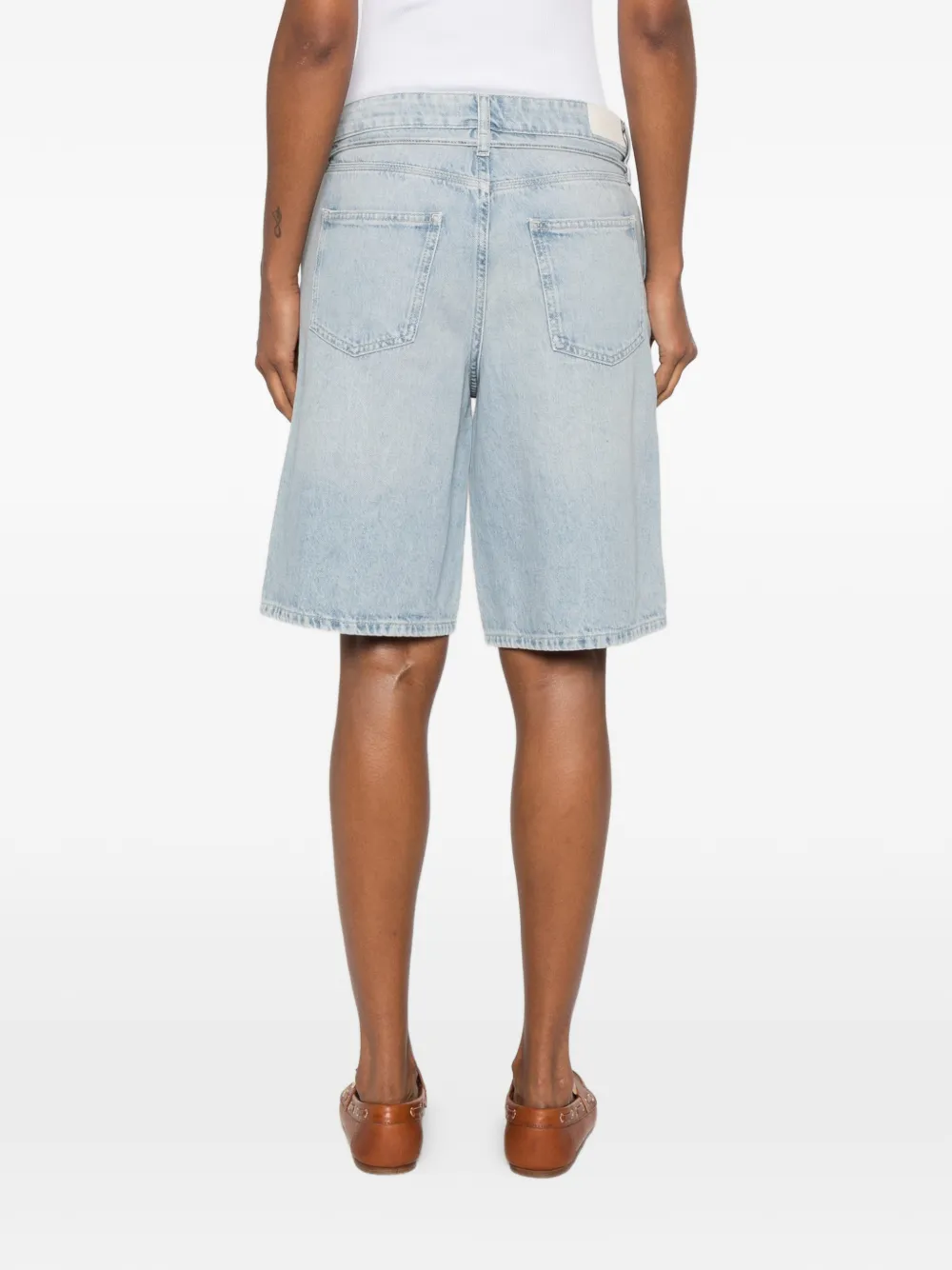 Marc O'Polo Jonda denim shorts met striksluiting Blauw