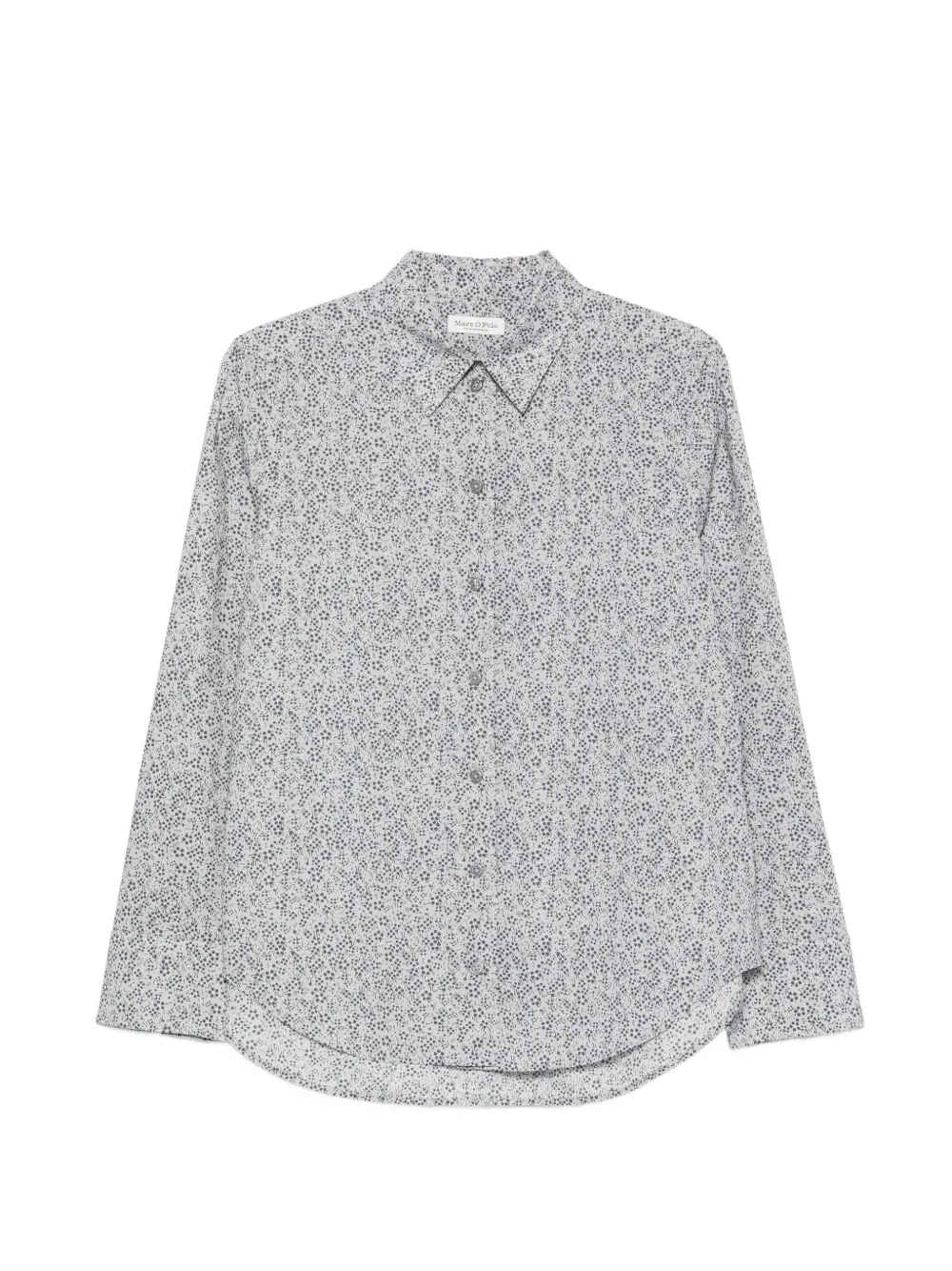 Marc O'Polo floral-print long-sleeve shirt - Blu