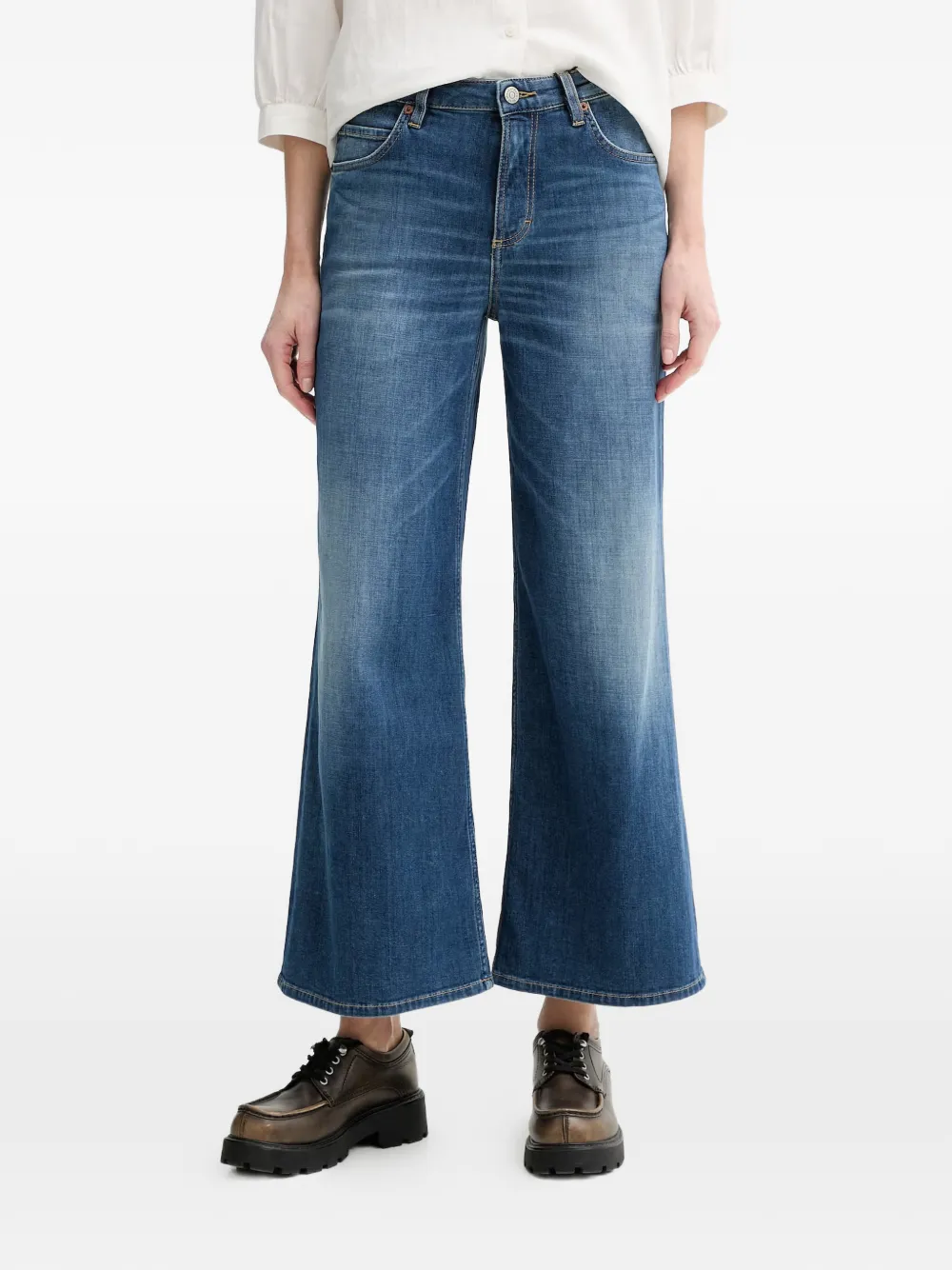 Marc O'Polo Lania wide-leg jeans - Blu