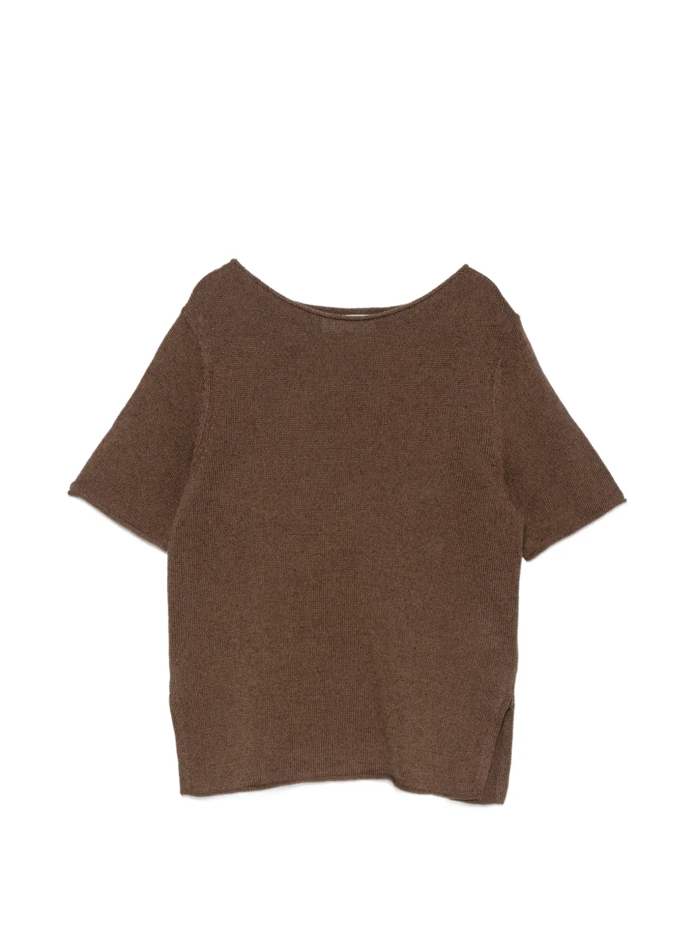 Marc O'Polo short-sleeve sweater - Marrone