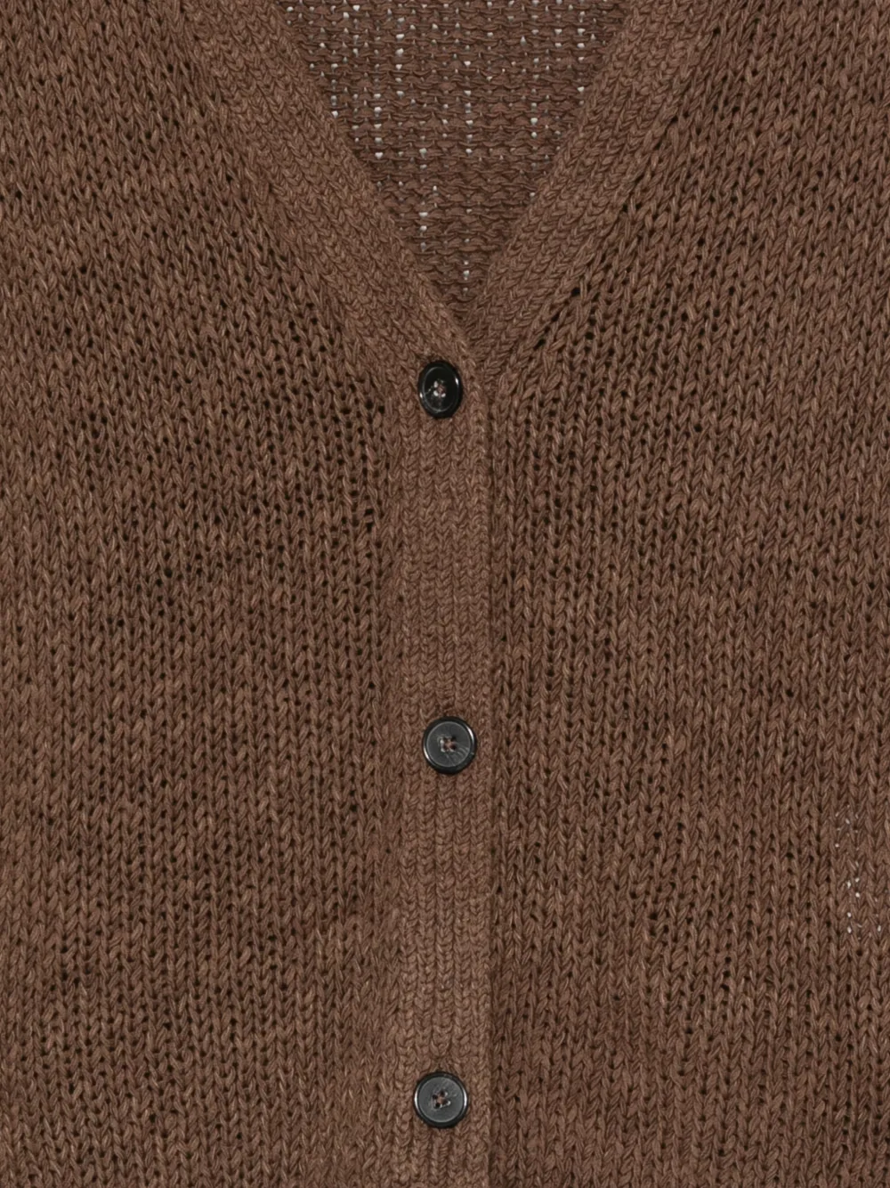 Marc O'Polo Vest met V-hals Bruin