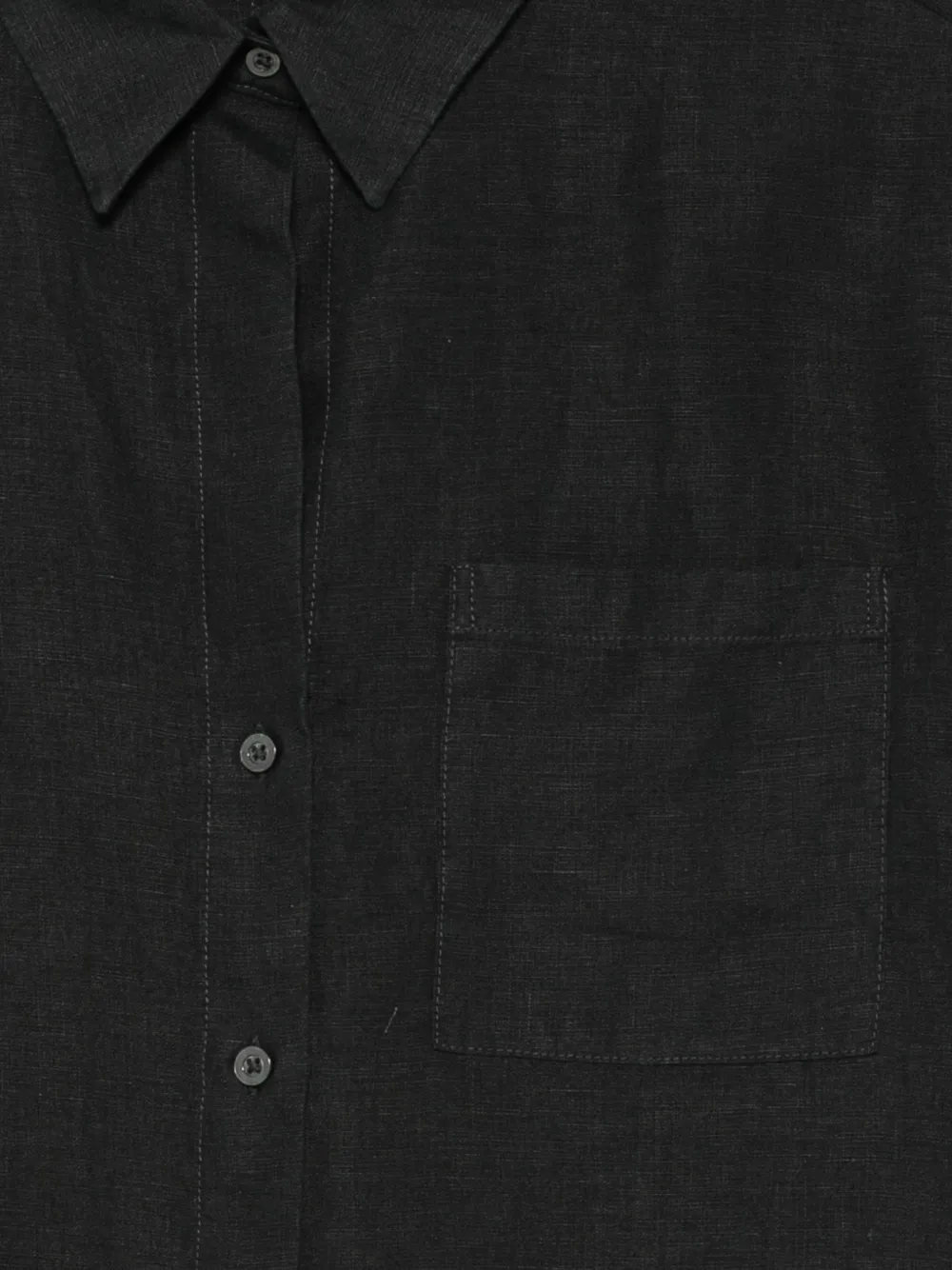  Marc O'polo Chest-pocket Short-sleeve Shirt - Noir 