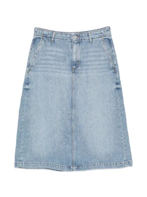 Marc O'Polo rear-slit midi denim skirt