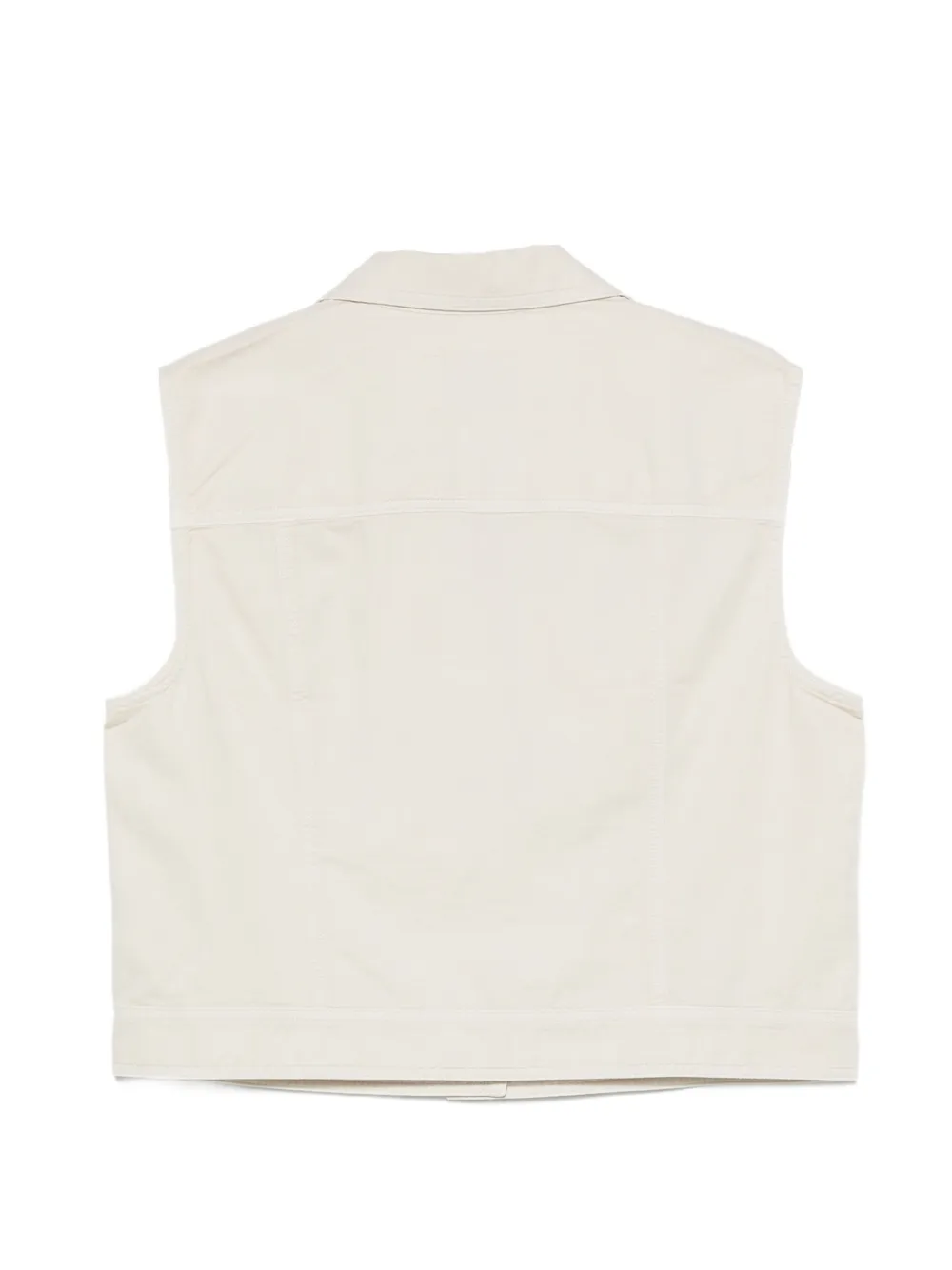 Marc O'Polo Button-up gilet met gekerfde revers Beige