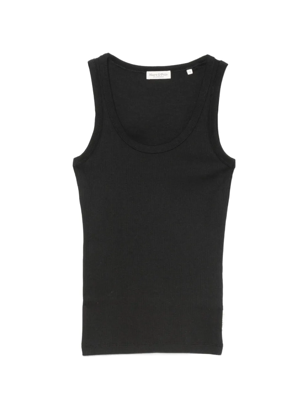 Marc O'Polo Geripptes Trägershirt - Schwarz