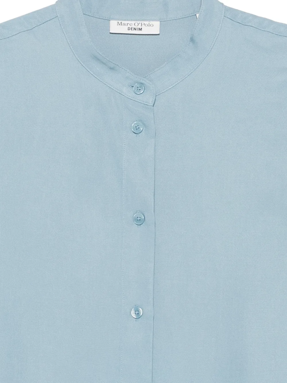Marc O'Polo Blouse met bandkraag en trekkoord Blauw