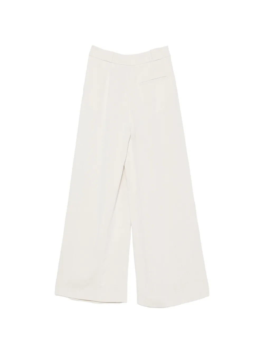 Marc O'Polo Plooibroek met wijde pijpen Beige
