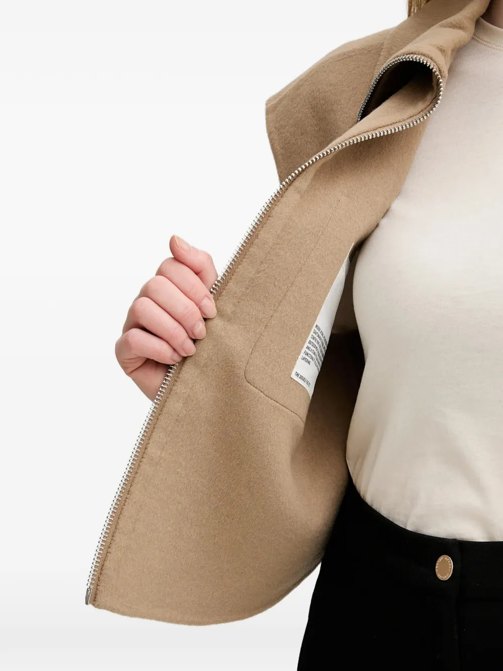 Marc O'Polo Bodywarmer met zak en ritssluiting Beige