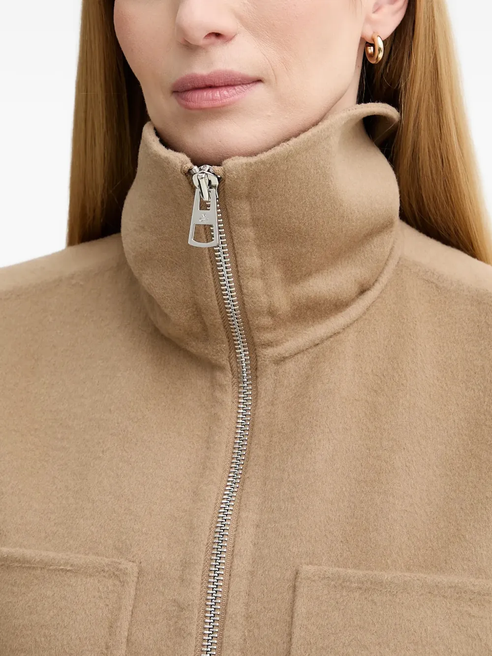 Marc O'Polo Bodywarmer met zak en ritssluiting Beige