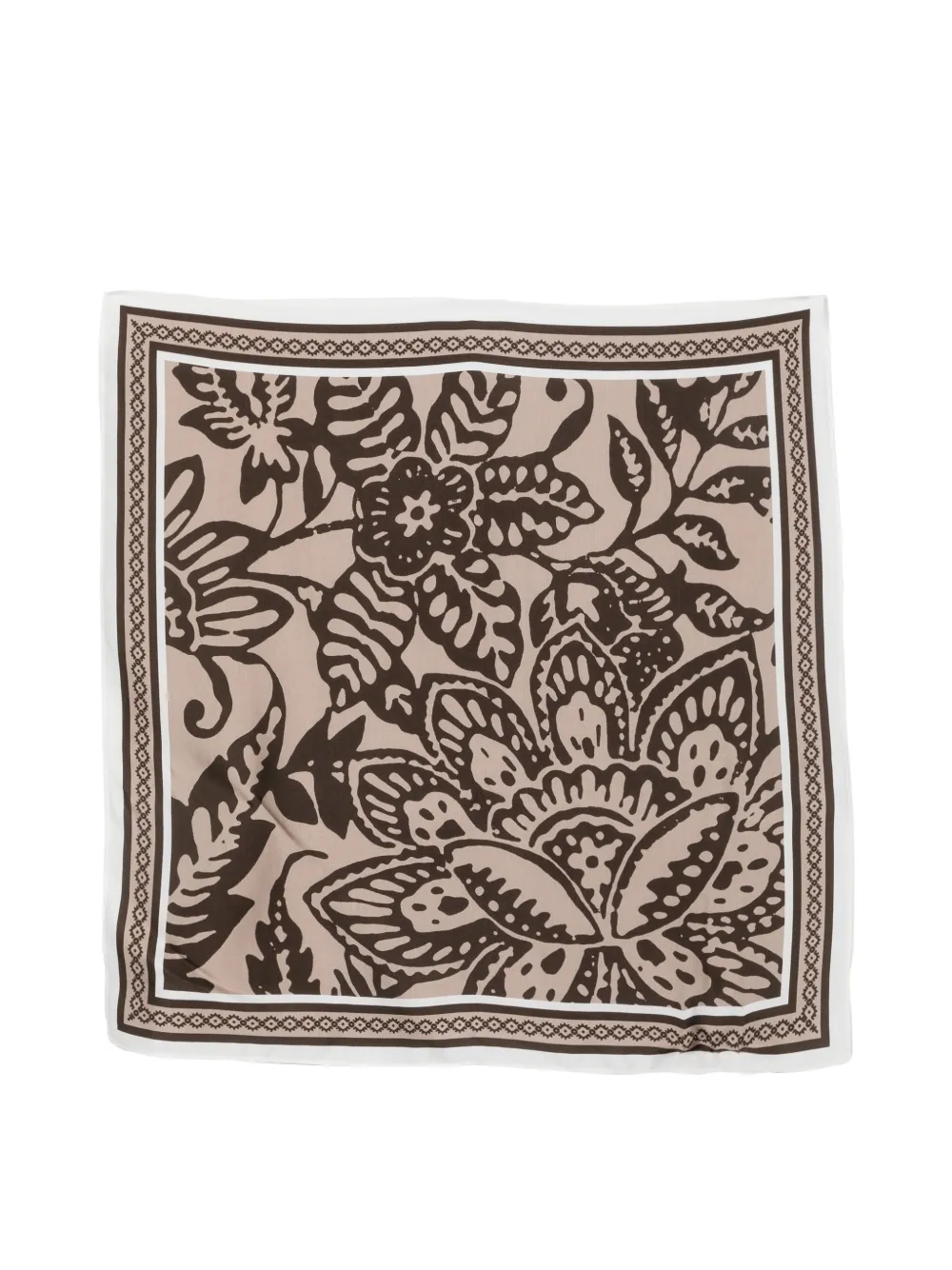 Marc O'Polo Foulard con stampa a fiori - Toni neutri